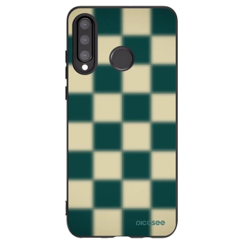 Picasee fekete szilikon tok az alábbi mobiltelefonokra Huawei P30 Lite - Shadow Chess