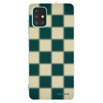 Picasee átlátszó szilikon tok az alábbi mobiltelefonokra Samsung Galaxy A51 A515F - Shadow Chess