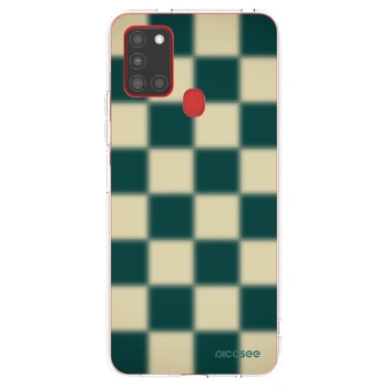 Picasee átlátszó szilikon tok az alábbi mobiltelefonokra Samsung Galaxy A21s - Shadow Chess