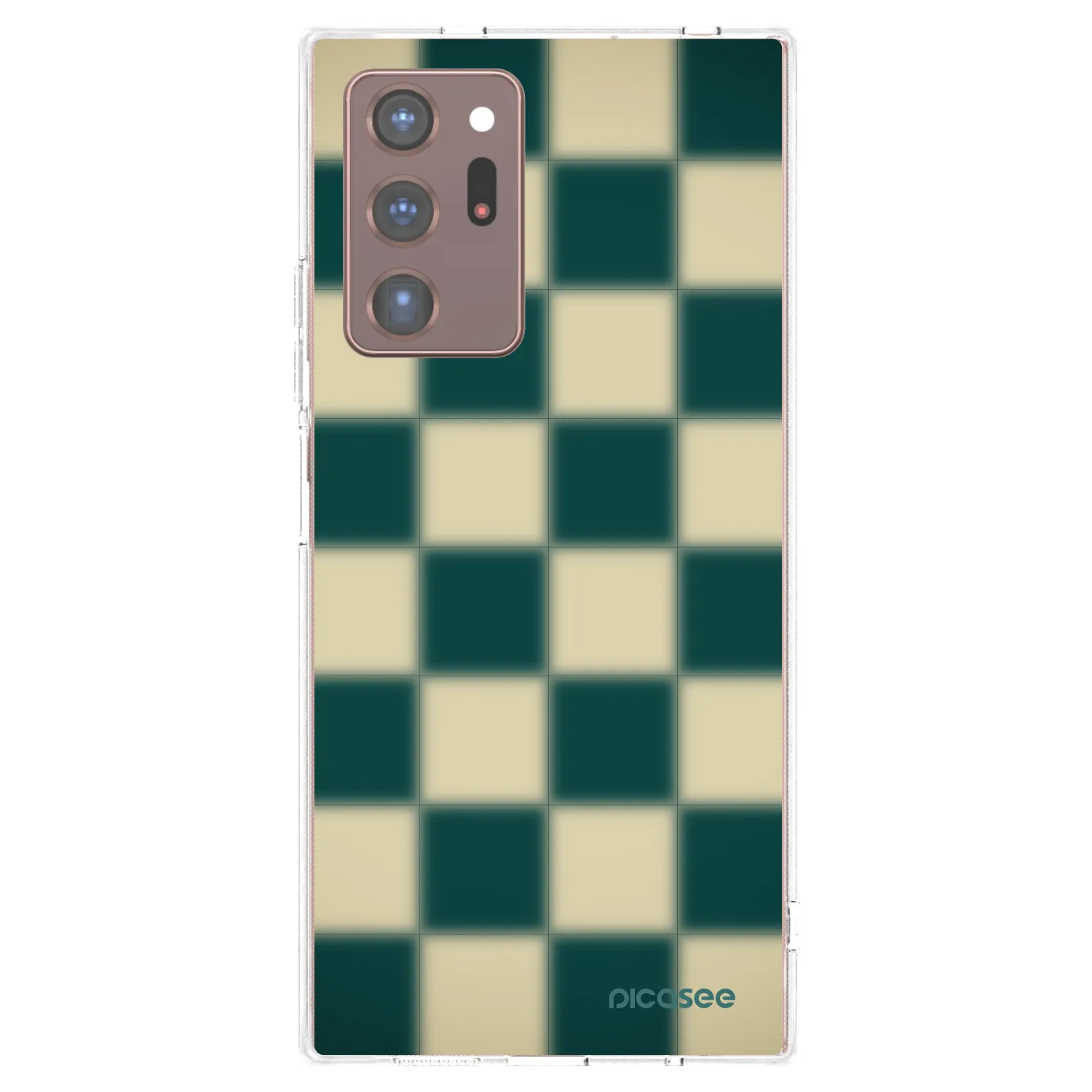 Picasee átlátszó szilikon tok az alábbi mobiltelefonokra Samsung Galaxy Note 20 Ultra - Shadow Chess