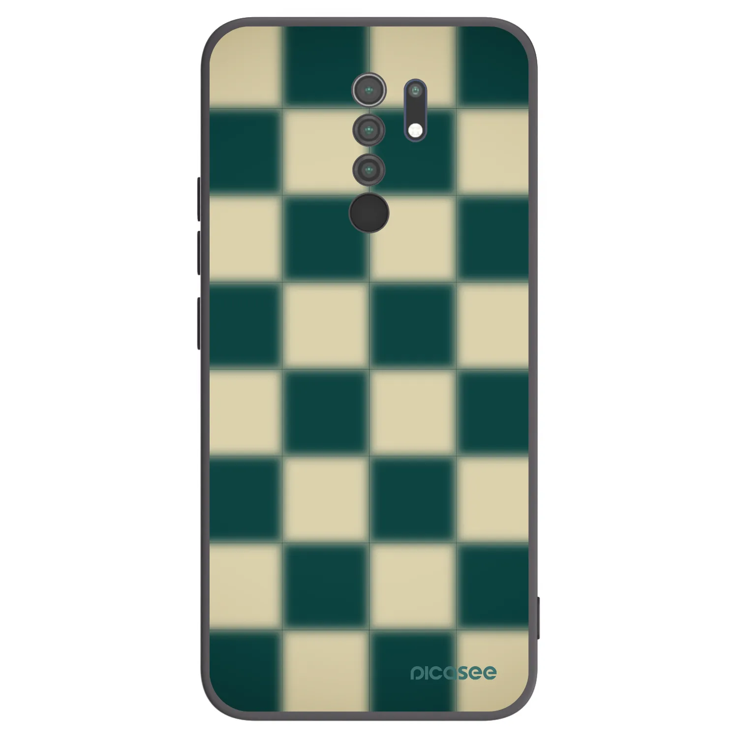 Picasee fekete szilikon tok az alábbi mobiltelefonokra Xiaomi Redmi 9 - Shadow Chess