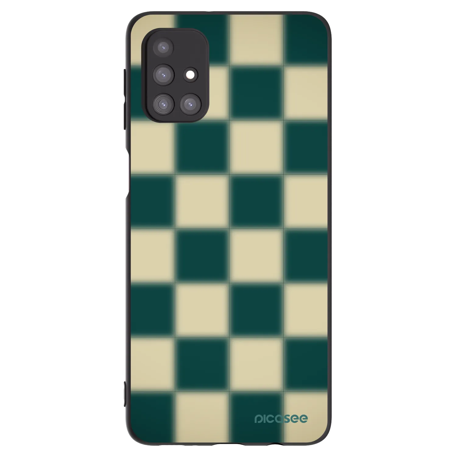 Picasee fekete szilikon tok az alábbi mobiltelefonokra Samsung Galaxy M31s - Shadow Chess
