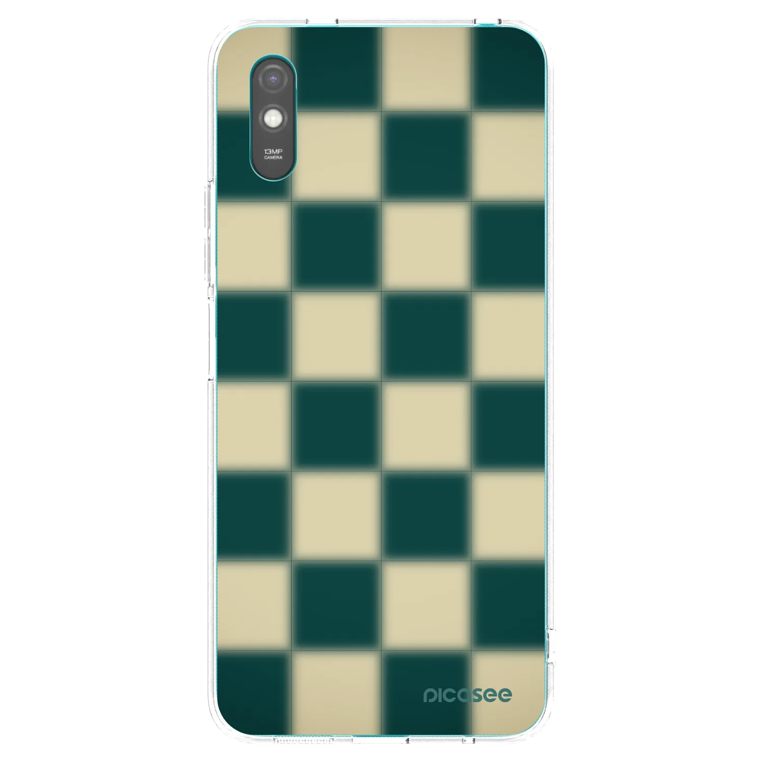 Picasee átlátszó szilikon tok az alábbi mobiltelefonokra Xiaomi Redmi 9A - Shadow Chess