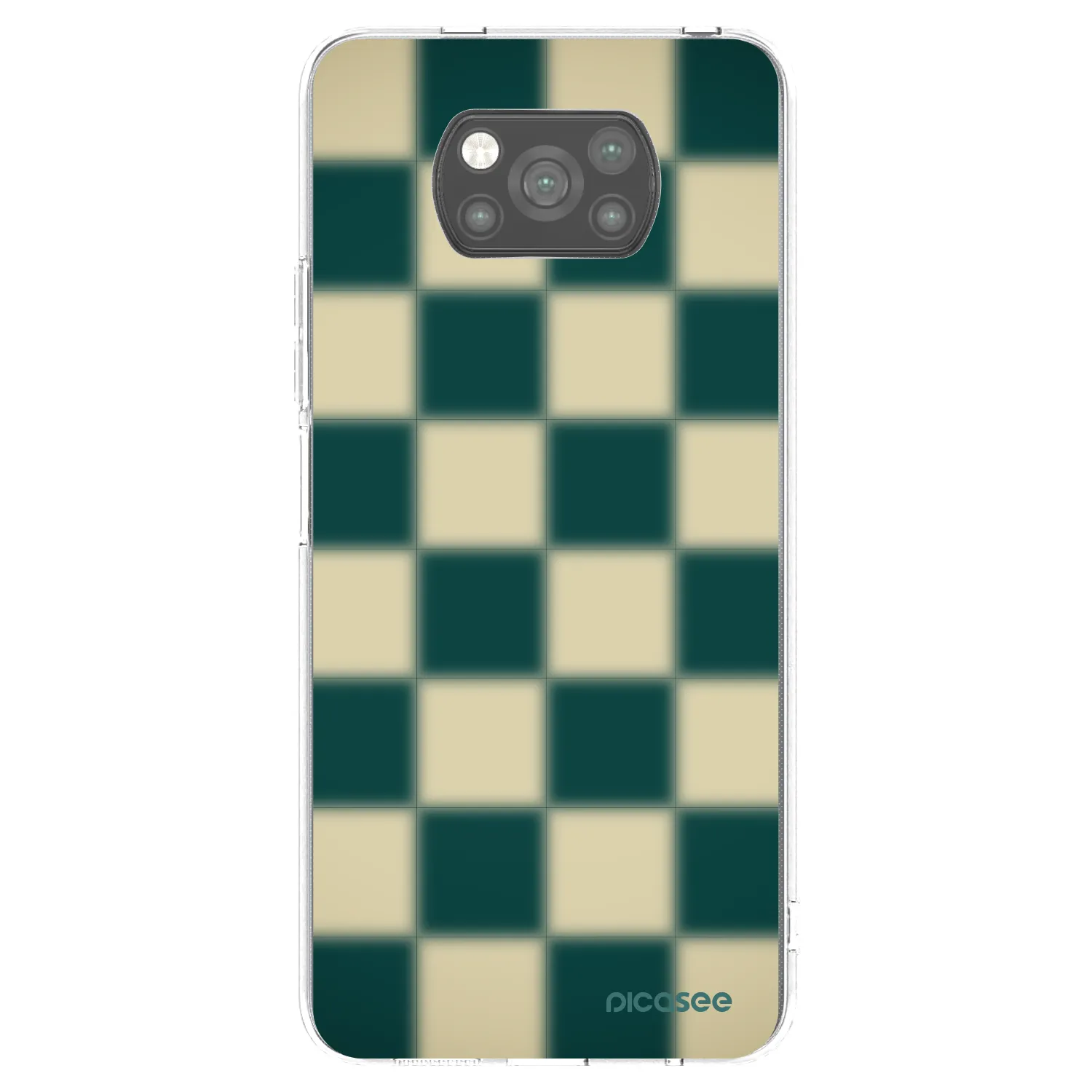 Picasee fekete szilikon tok az alábbi mobiltelefonokra Xiaomi Poco X3 - Shadow Chess
