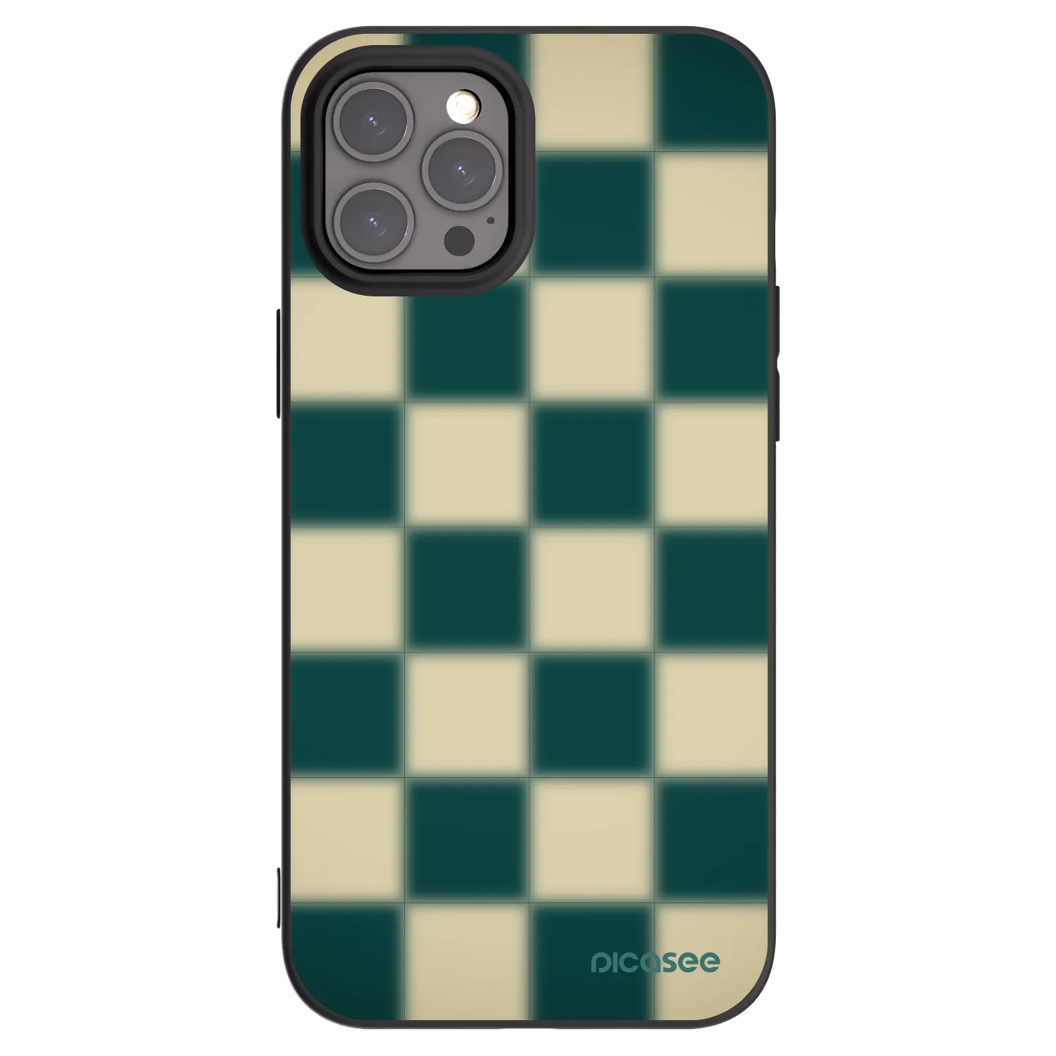 Picasee fekete szilikon tok az alábbi mobiltelefonokra Apple iPhone 12 Pro Max - Shadow Chess