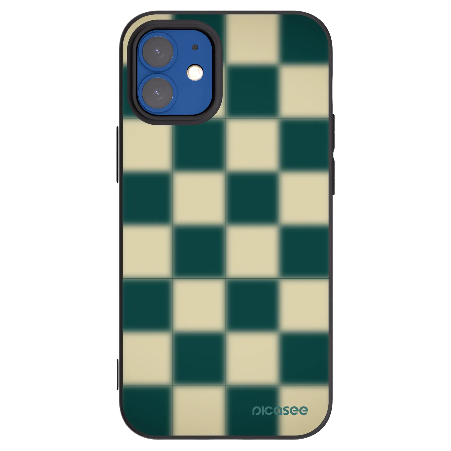Picasee fekete szilikon tok az alábbi mobiltelefonokra Apple iPhone 12 mini - Shadow Chess