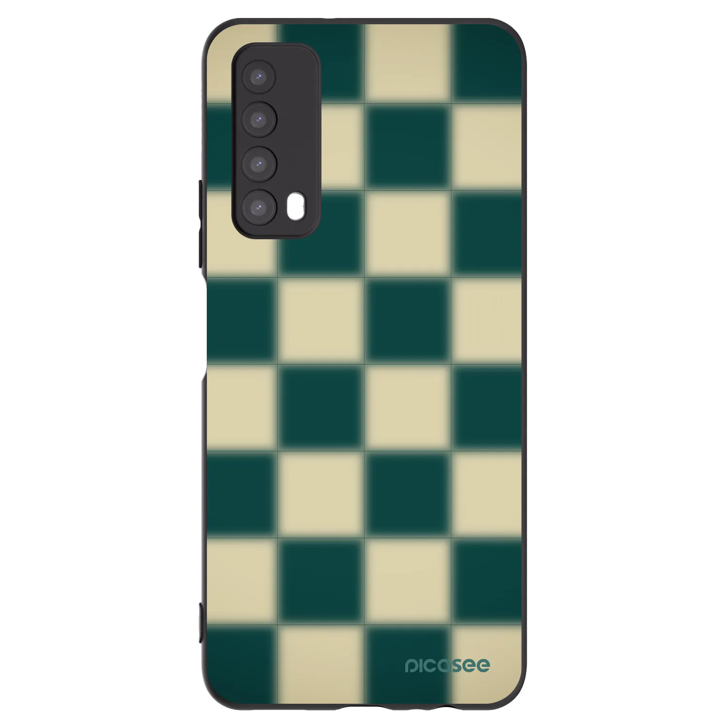 Picasee fekete szilikon tok az alábbi mobiltelefonokra Huawei P Smart 2021 - Shadow Chess