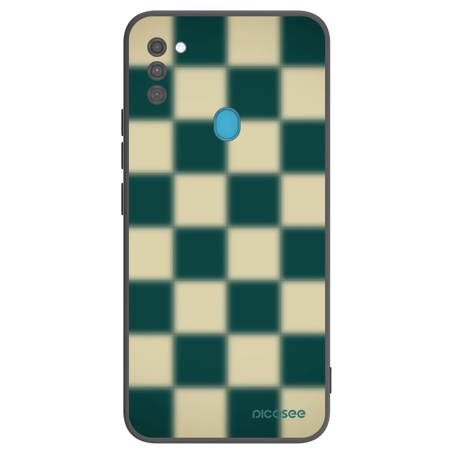 Picasee fekete szilikon tok az alábbi mobiltelefonokra Samsung Galaxy M11 - Shadow Chess