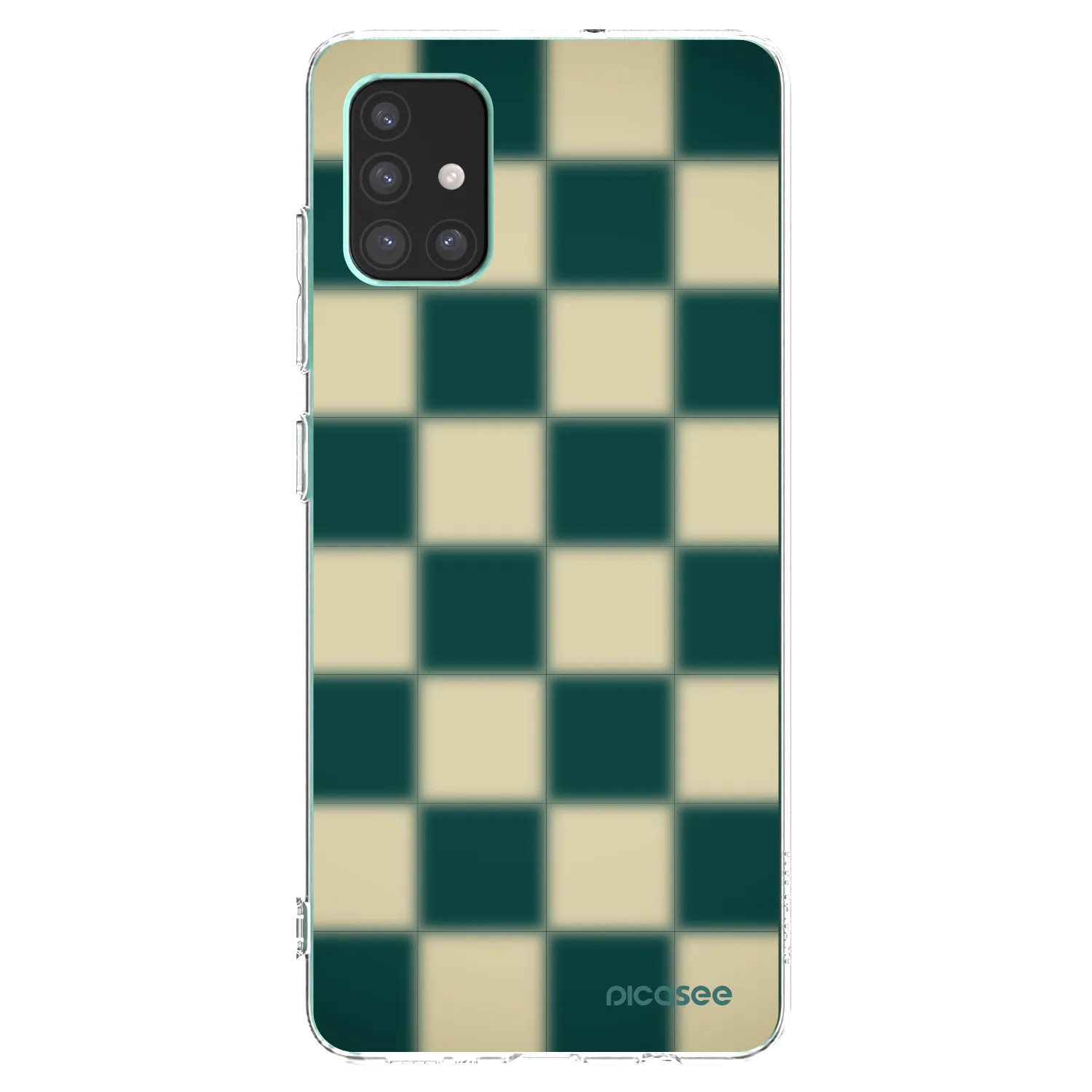 Picasee átlátszó szilikon tok az alábbi mobiltelefonokra Samsung Galaxy M51 M515F - Shadow Chess