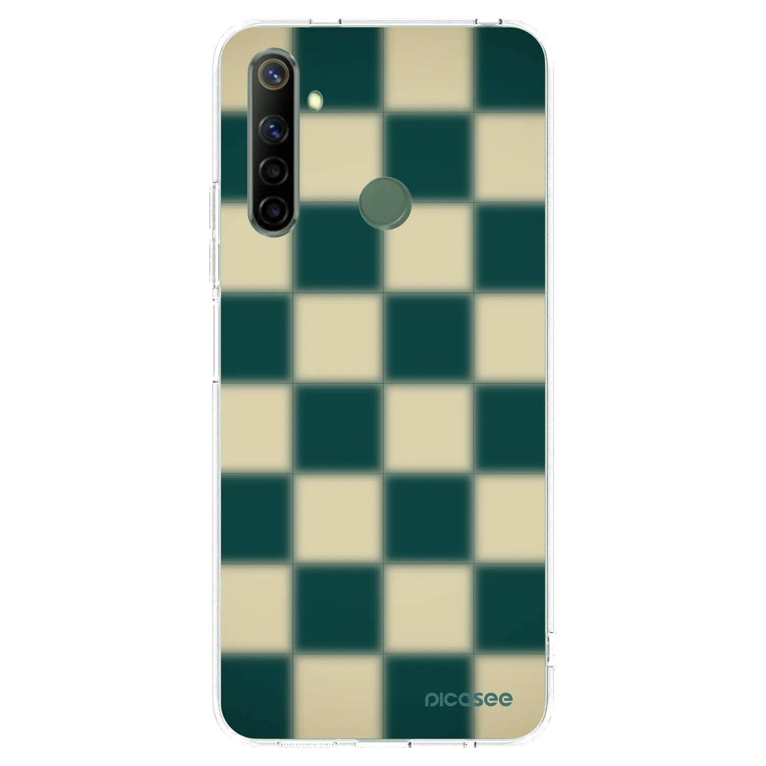 Picasee átlátszó szilikon tok az alábbi mobiltelefonokra Realme 6i - Shadow Chess