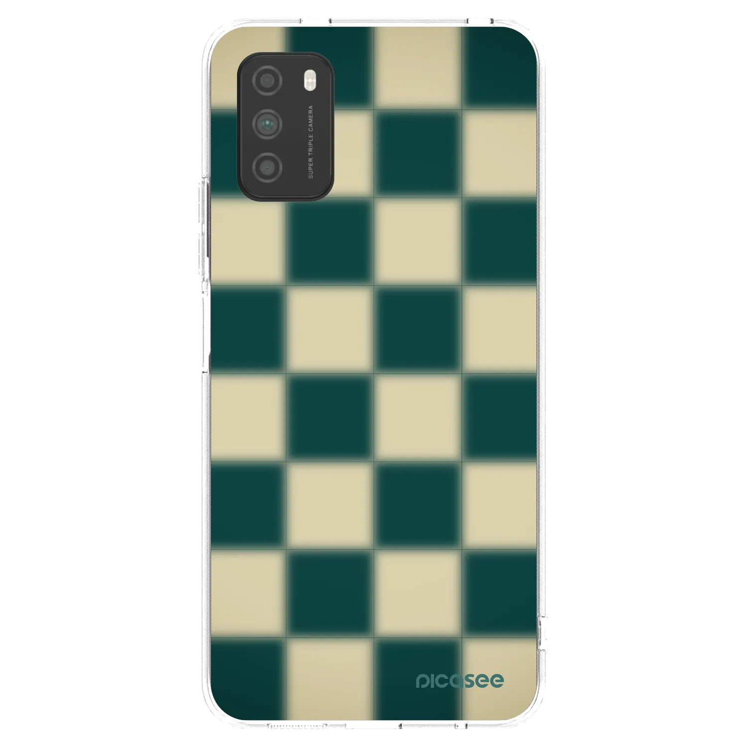 Picasee átlátszó szilikon tok az alábbi mobiltelefonokra Xiaomi Poco M3 - Shadow Chess