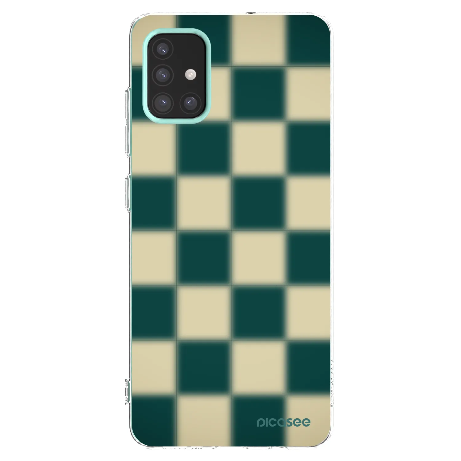 Picasee átlátszó szilikon tok az alábbi mobiltelefonokra Samsung Galaxy M31s - Shadow Chess