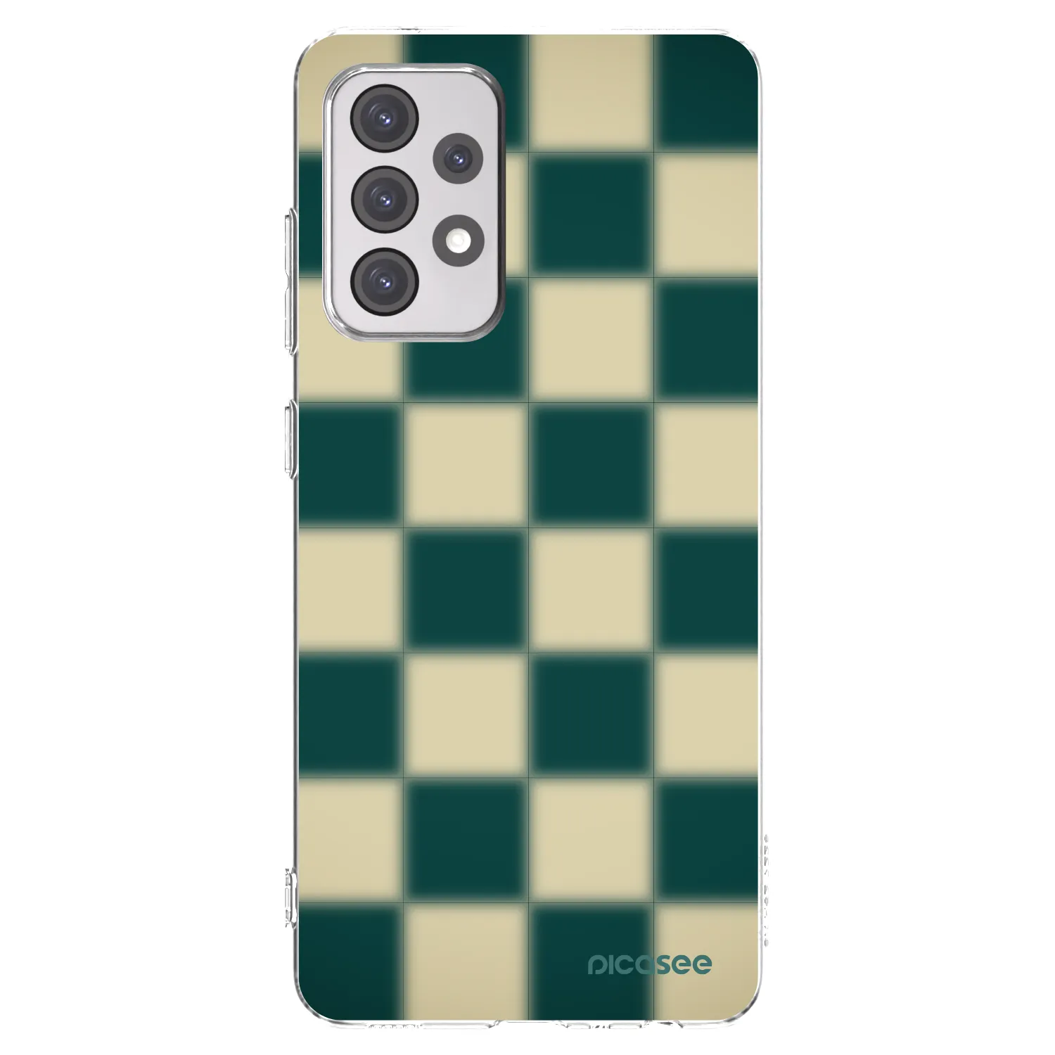 Picasee átlátszó szilikon tok az alábbi mobiltelefonokra Samsung Galaxy A52 5G A525F - Shadow Chess