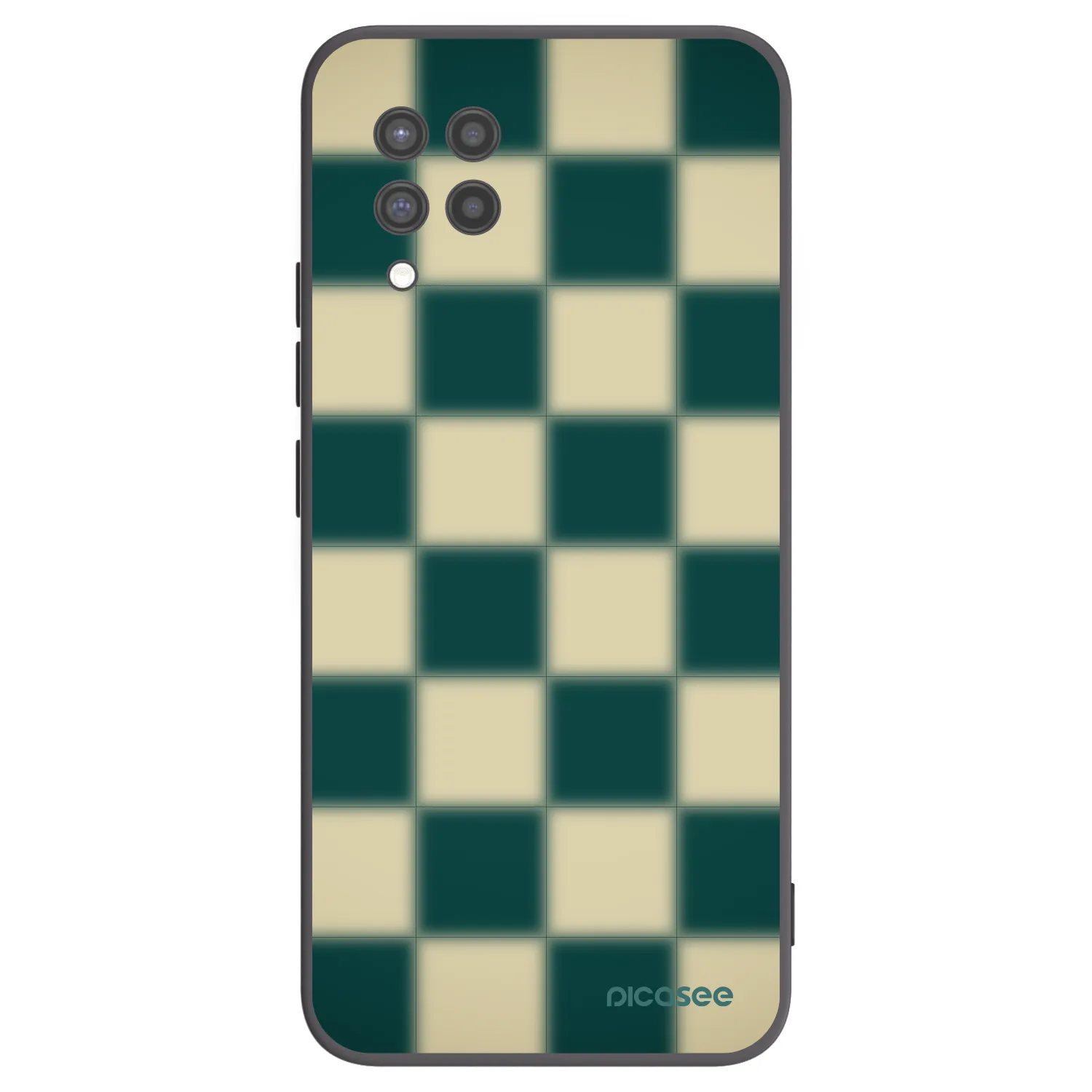 Picasee fekete szilikon tok az alábbi mobiltelefonokra Samsung Galaxy A42 A426B - Shadow Chess