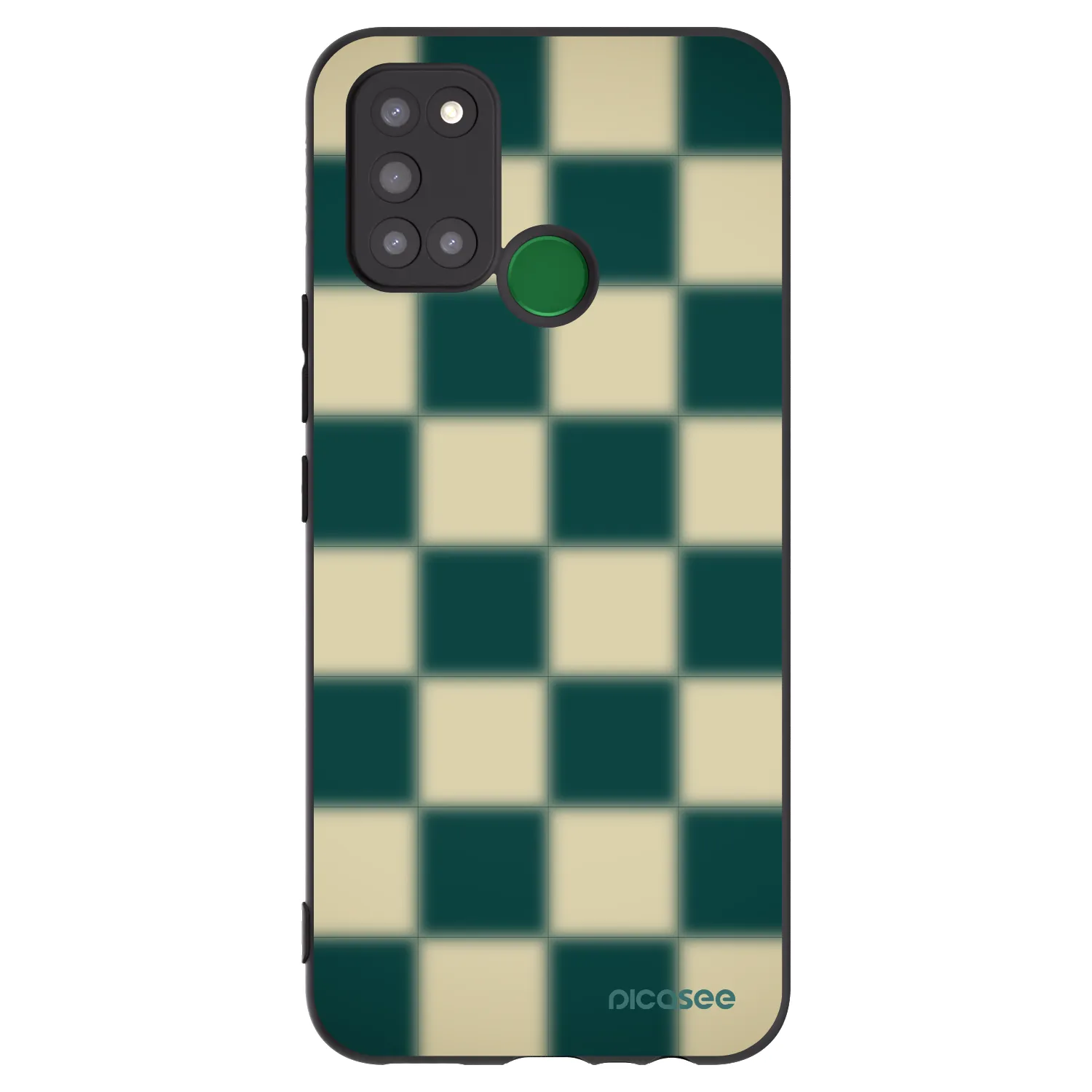 Picasee fekete szilikon tok az alábbi mobiltelefonokra Realme 7i - Shadow Chess