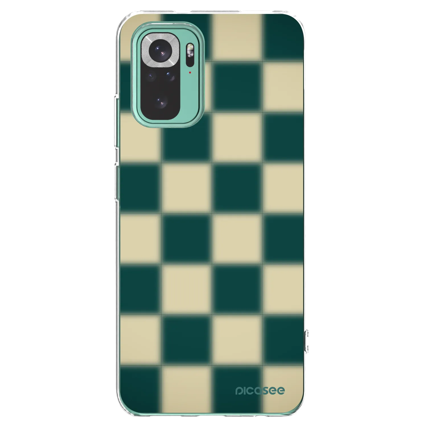 Picasee átlátszó szilikon tok az alábbi mobiltelefonokra Xiaomi Redmi Note 10 Pro - Shadow Chess