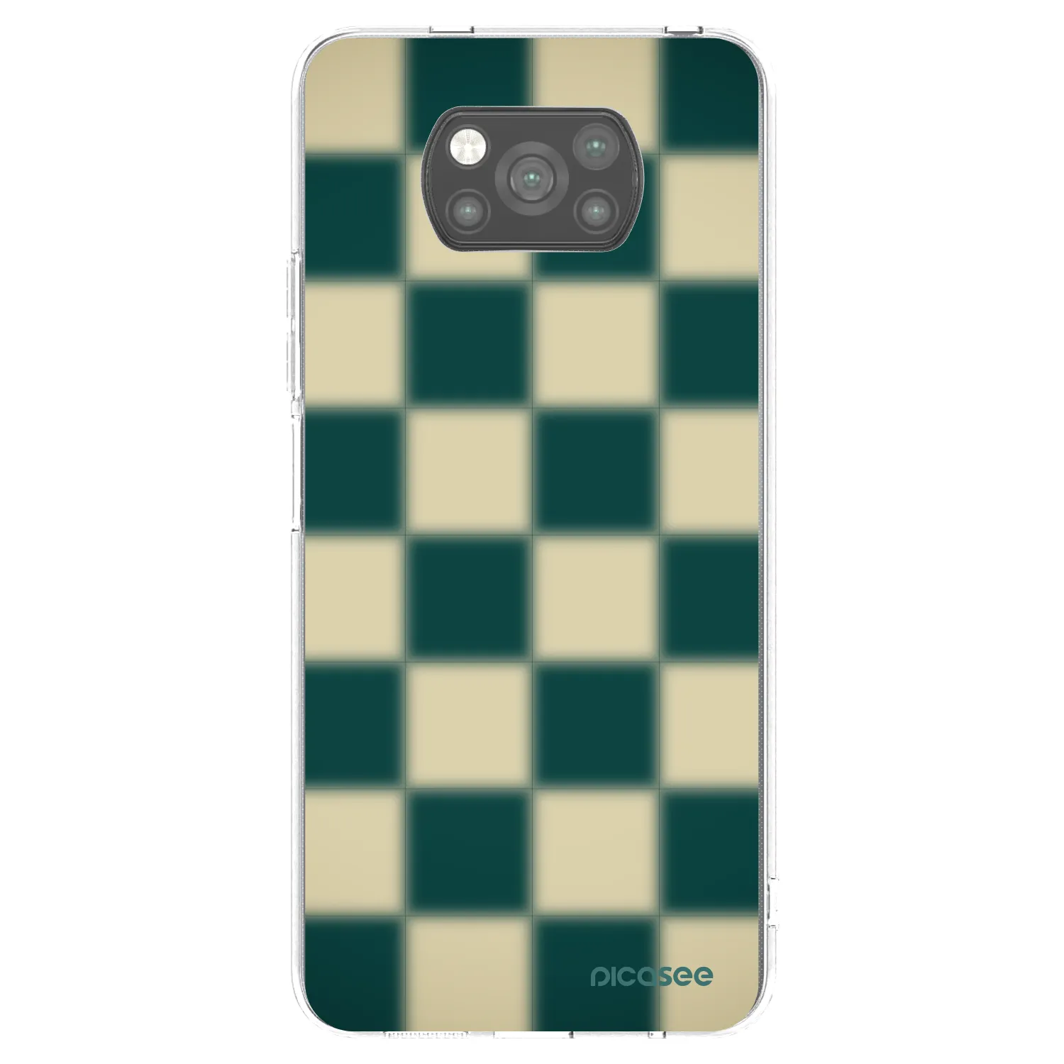 Picasee fekete szilikon tok az alábbi mobiltelefonokra Xiaomi Poco X3 Pro - Shadow Chess