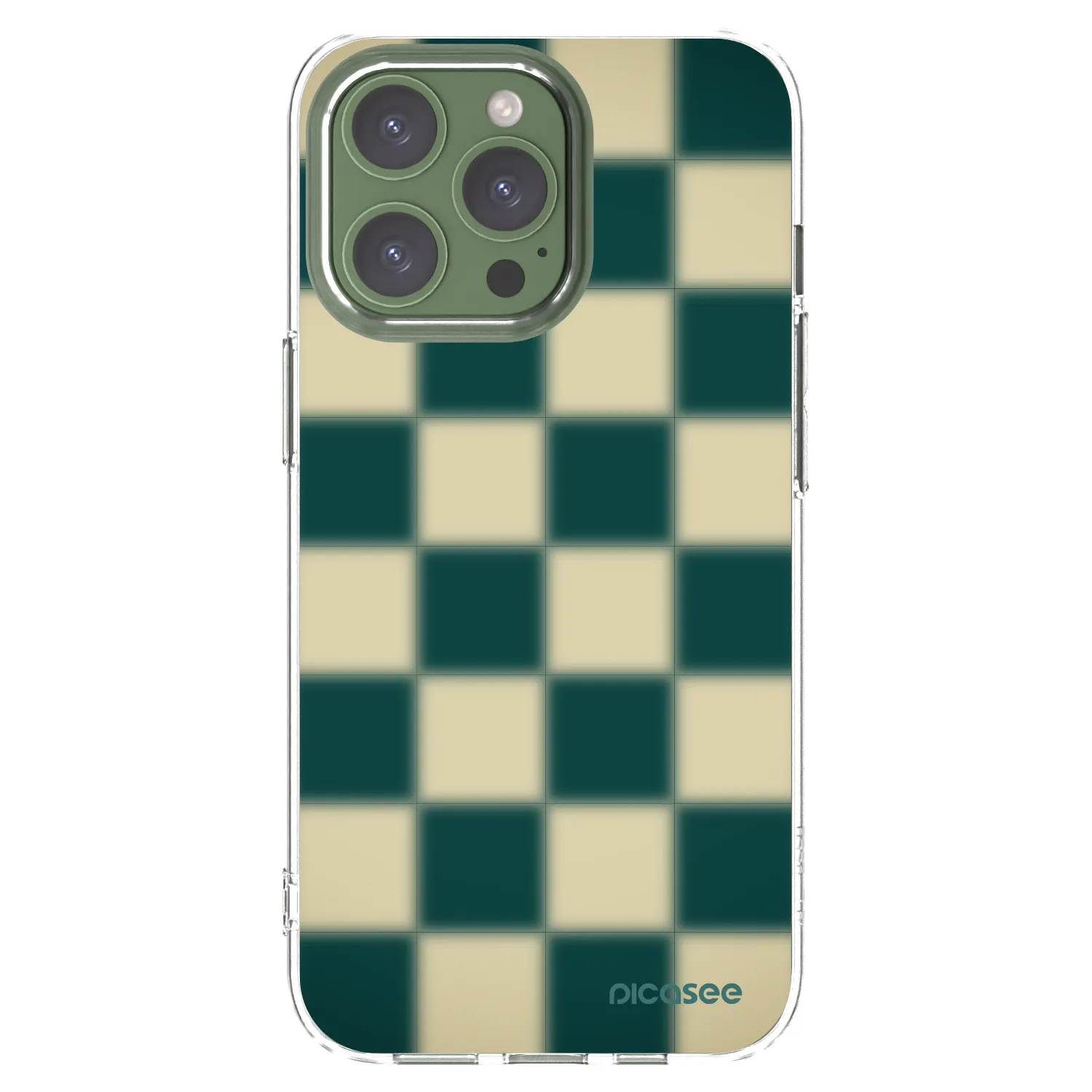 Picasee átlátszó szilikon tok az alábbi mobiltelefonokra Apple iPhone 13 Pro - Shadow Chess