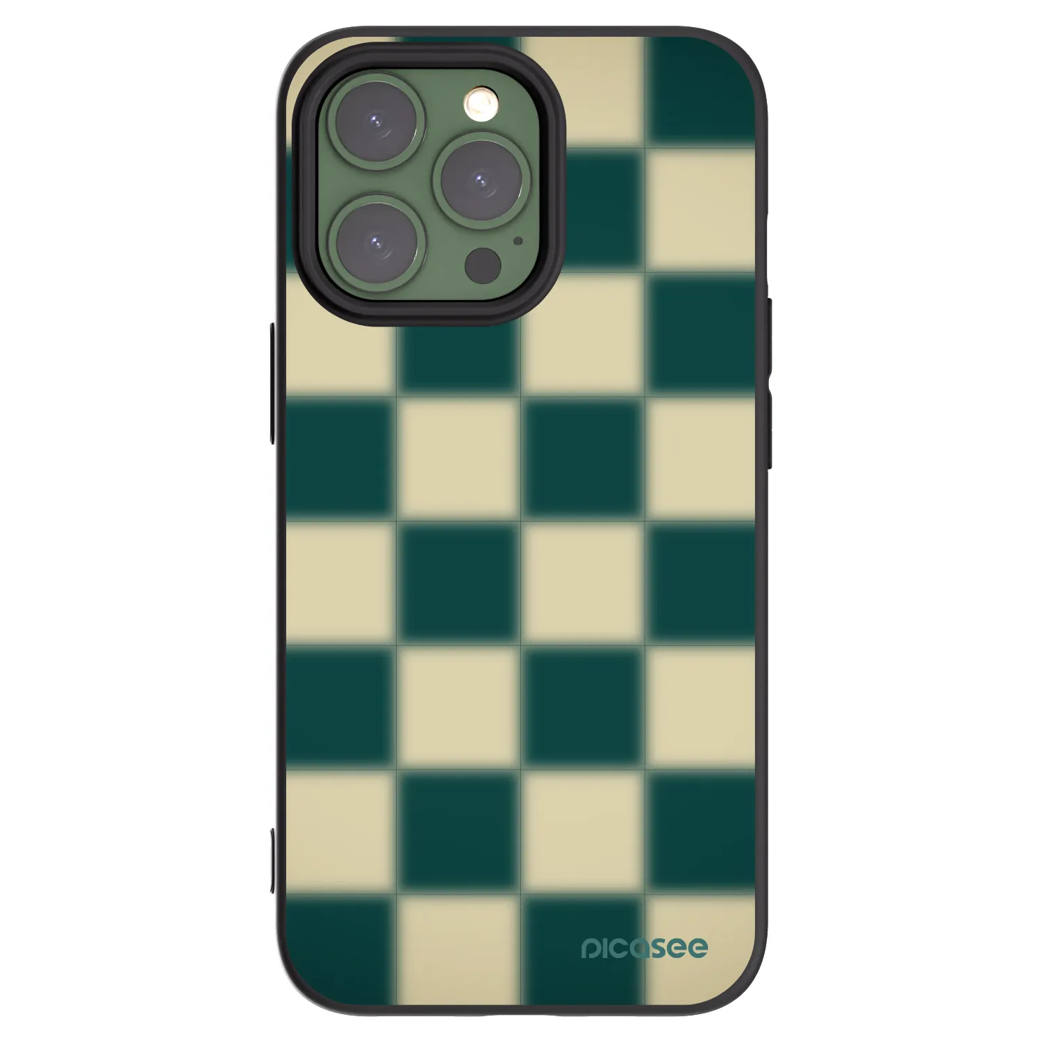 Picasee fekete szilikon tok az alábbi mobiltelefonokra Apple iPhone 13 Pro - Shadow Chess
