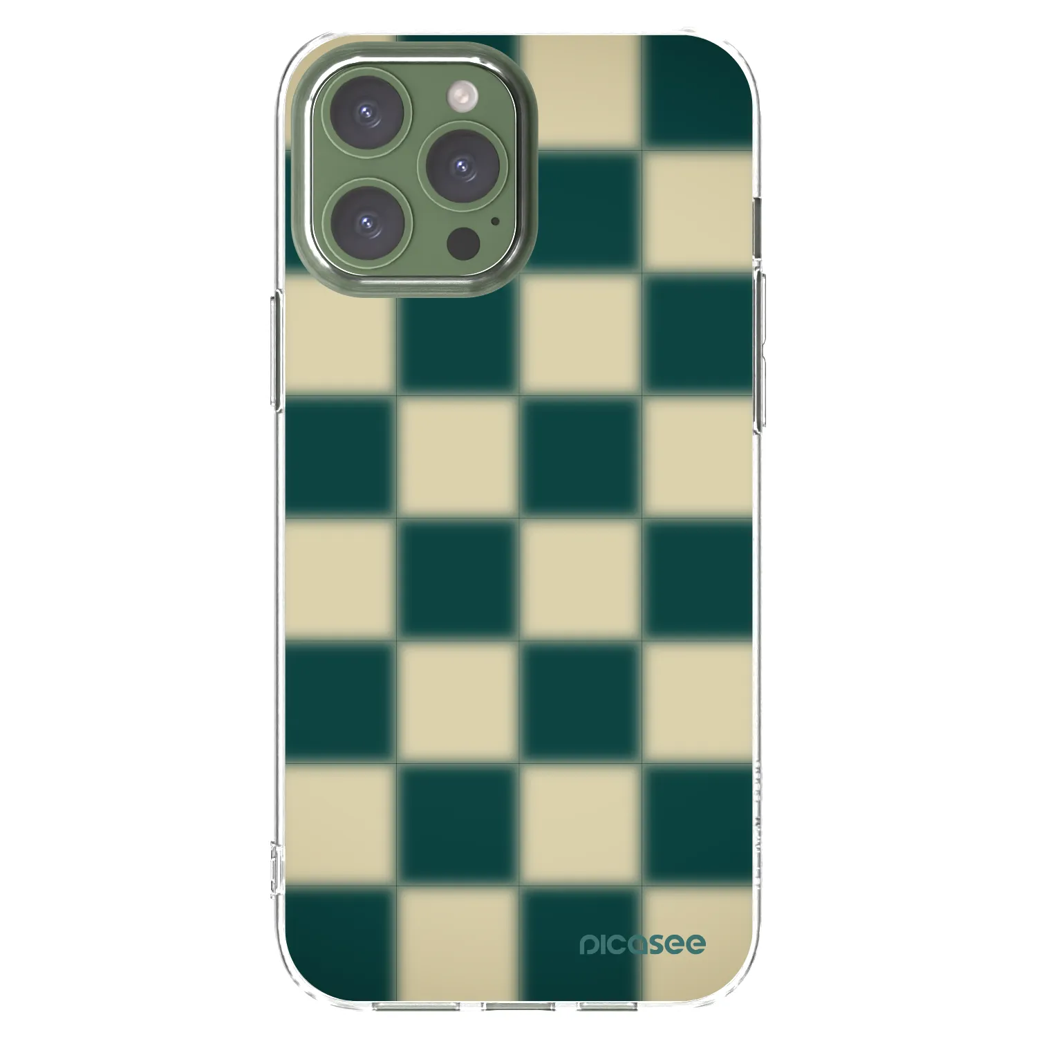 Picasee átlátszó szilikon tok az alábbi mobiltelefonokra Apple iPhone 13 Pro Max - Shadow Chess