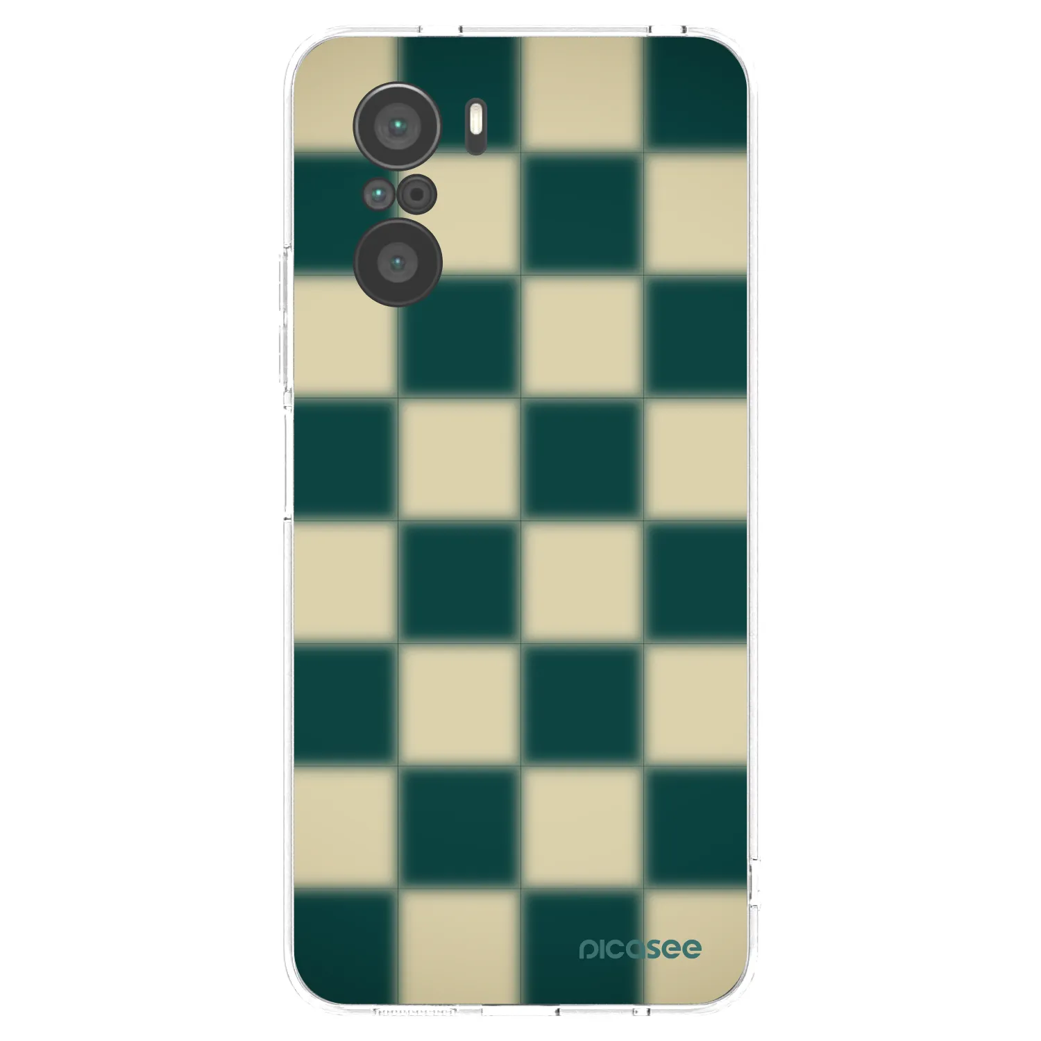 Picasee átlátszó szilikon tok az alábbi mobiltelefonokra Xiaomi Poco F3 - Shadow Chess