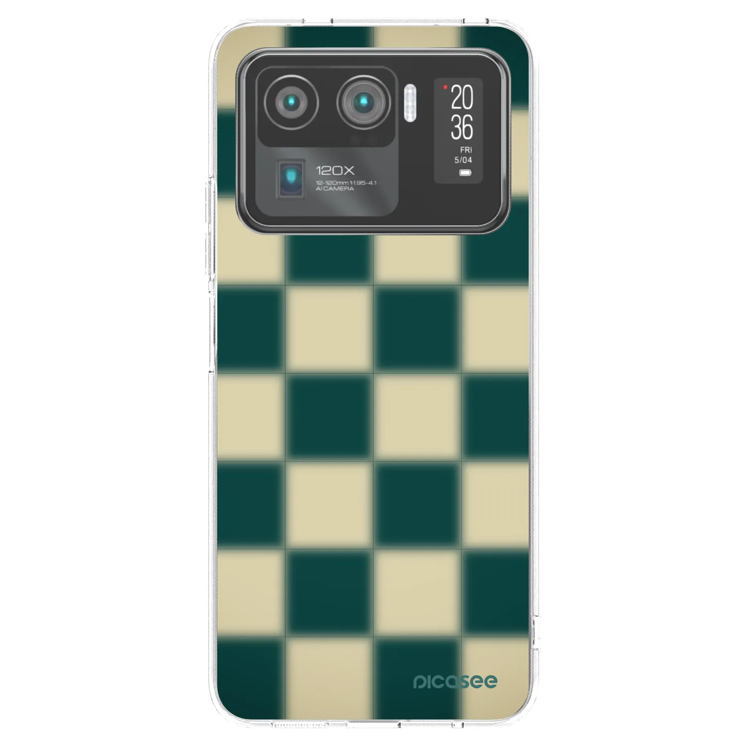 Picasee átlátszó szilikon tok az alábbi mobiltelefonokra Xiaomi Mi 11 Ultra - Shadow Chess