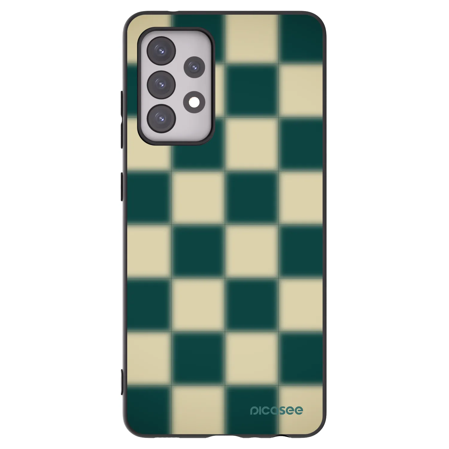 Picasee fekete szilikon tok az alábbi mobiltelefonokra Samsung Galaxy A52s 5G A528B - Shadow Chess