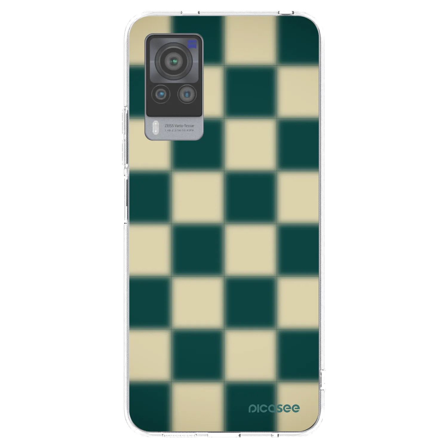 Picasee átlátszó szilikon tok az alábbi mobiltelefonokra Vivo X60 Pro 5G - Shadow Chess