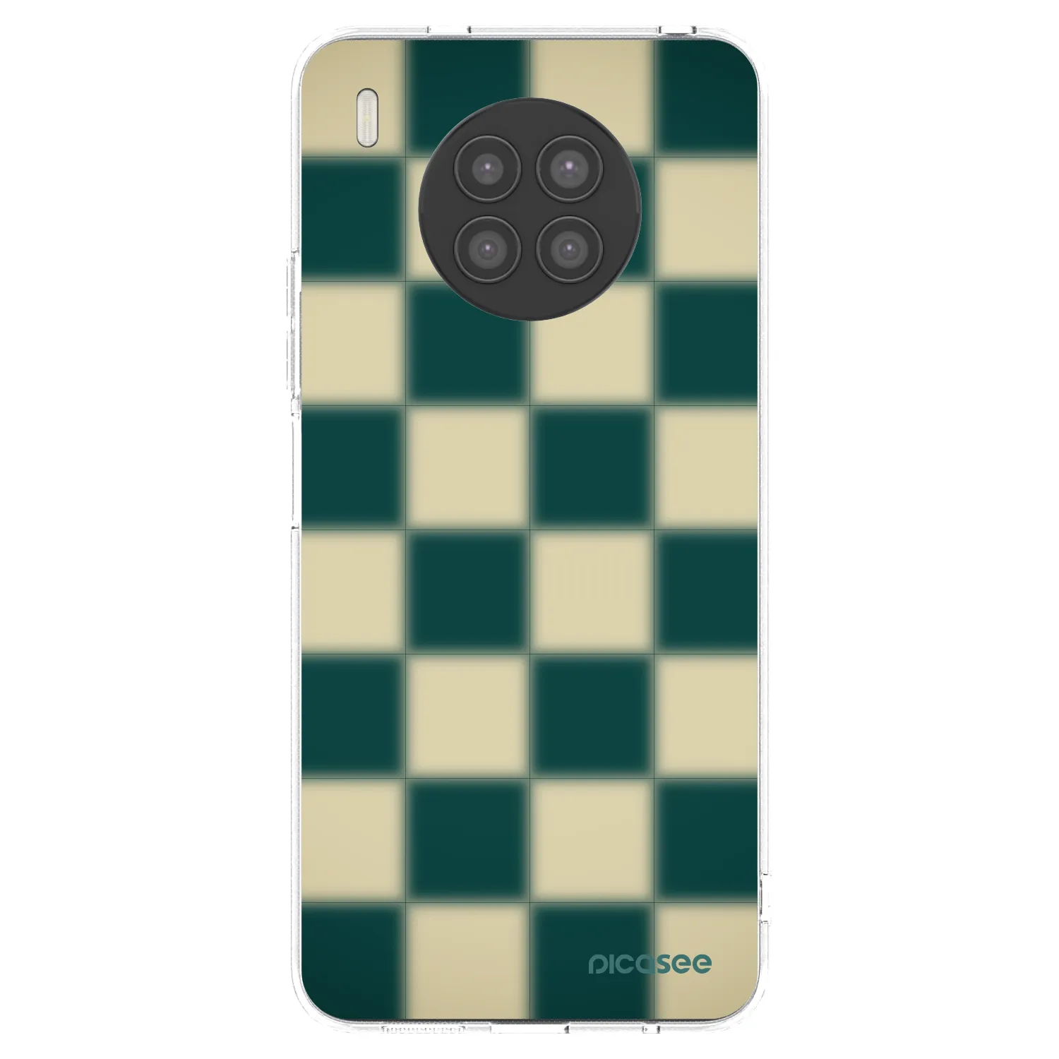 Picasee átlátszó szilikon tok az alábbi mobiltelefonokra Huawei Nova 8i - Shadow Chess