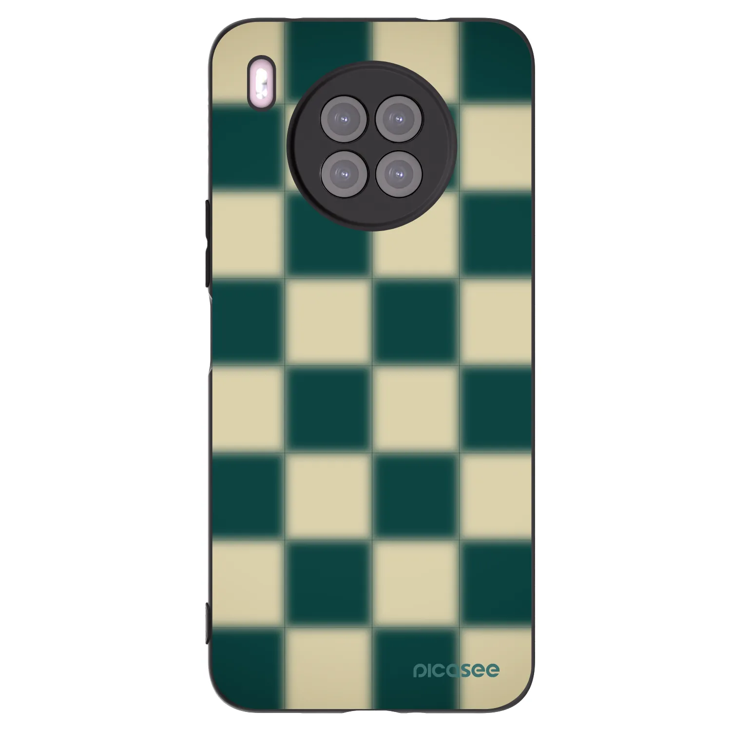 Picasee fekete szilikon tok az alábbi mobiltelefonokra Huawei Nova 8i - Shadow Chess