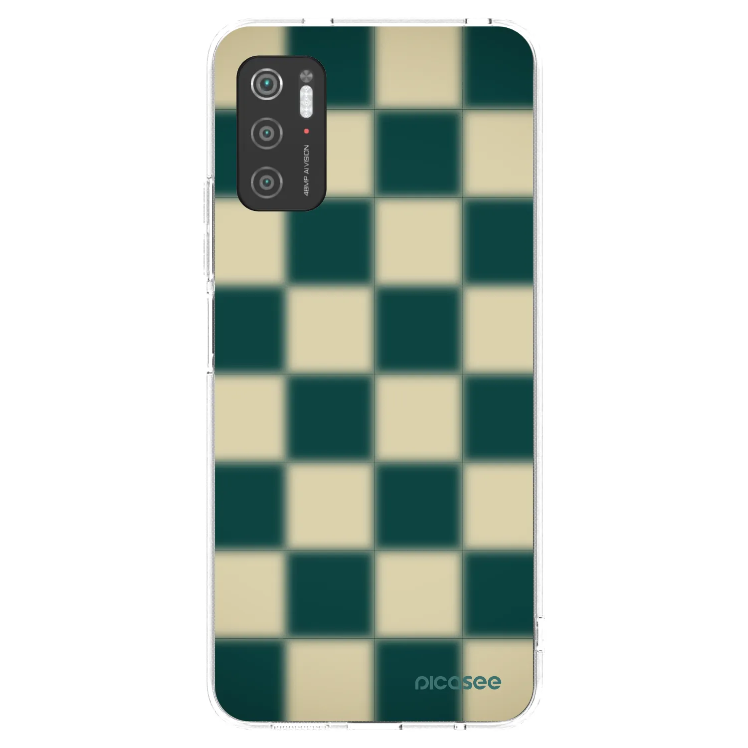 Picasee átlátszó szilikon tok az alábbi mobiltelefonokra Xiaomi Poco M3 Pro 5G - Shadow Chess