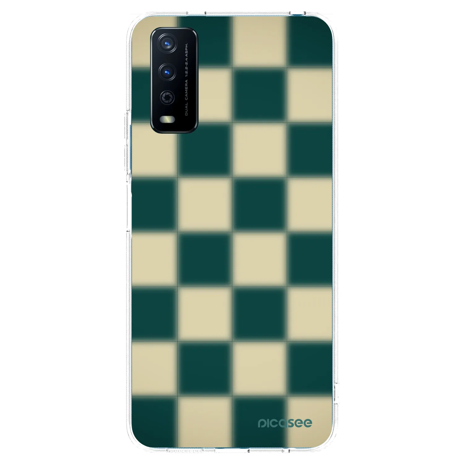 Picasee átlátszó szilikon tok az alábbi mobiltelefonokra Vivo Y11s - Shadow Chess