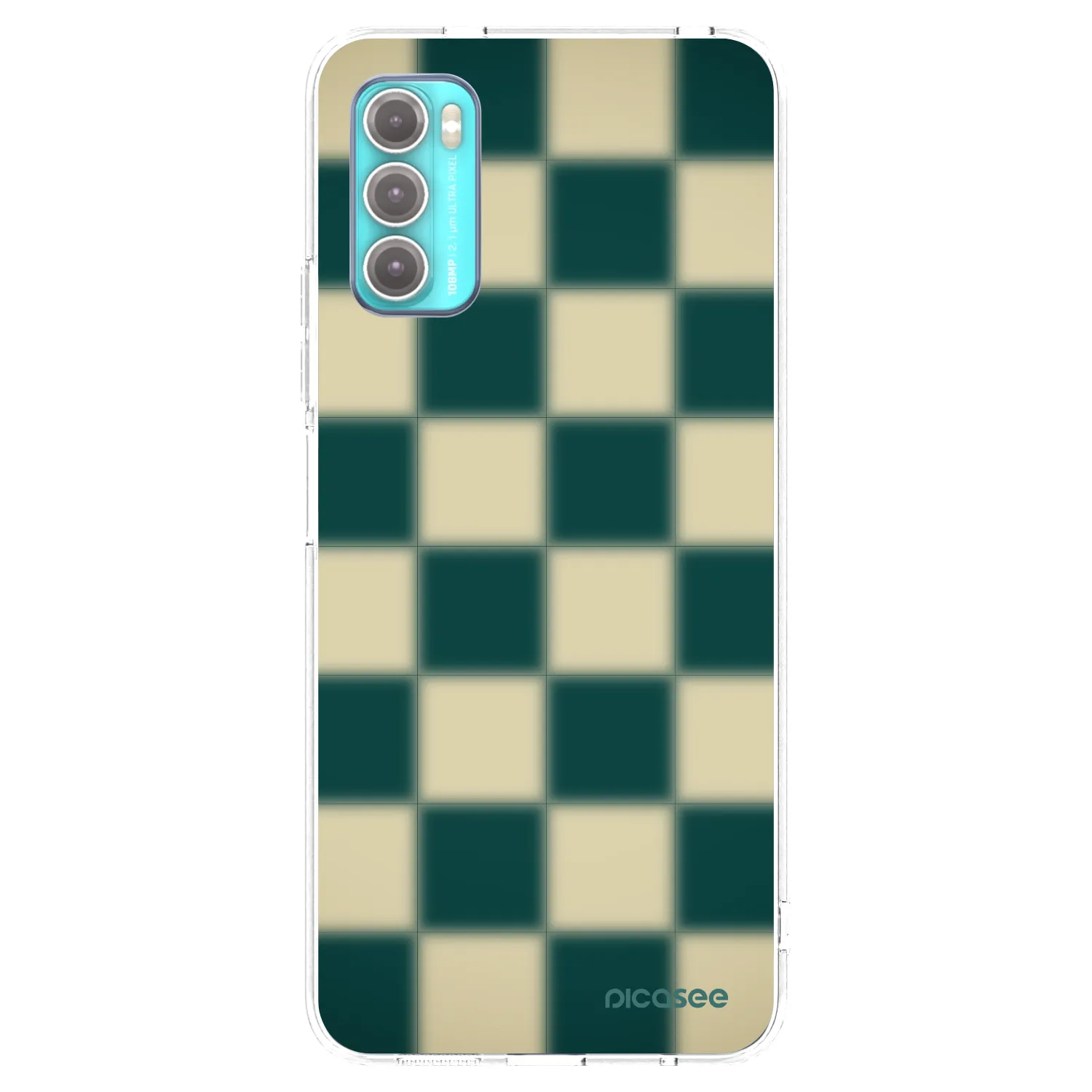 Picasee átlátszó szilikon tok az alábbi mobiltelefonokra Motorola Moto G60 - Shadow Chess