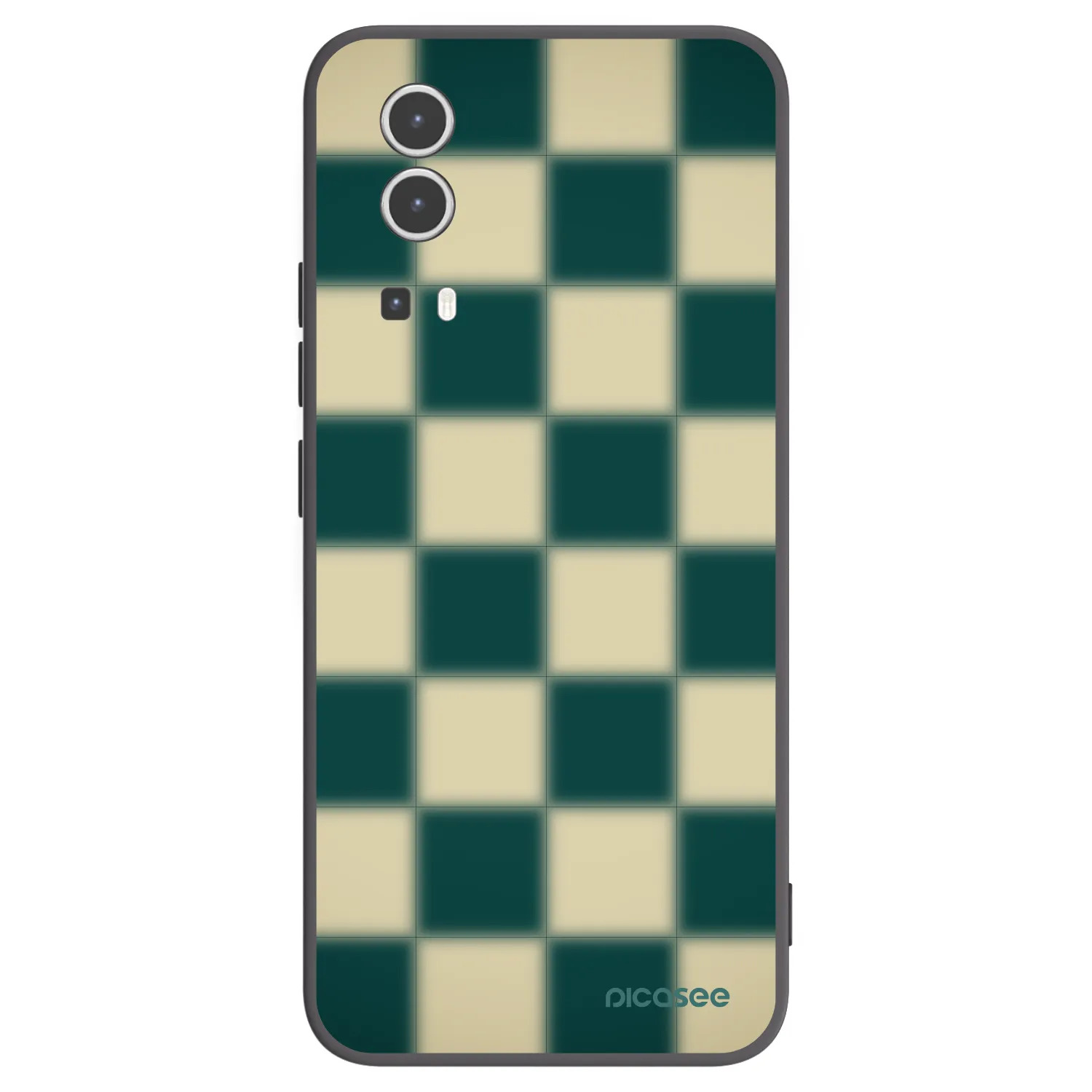 Picasee fekete szilikon tok az alábbi mobiltelefonokra Vivo Y72 5G - Shadow Chess
