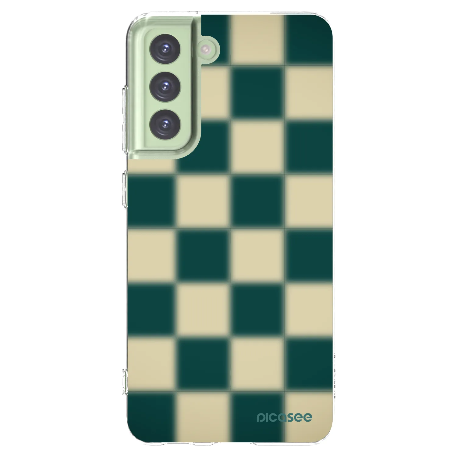 Picasee átlátszó szilikon tok az alábbi mobiltelefonokra Samsung Galaxy S21 FE 5G - Shadow Chess