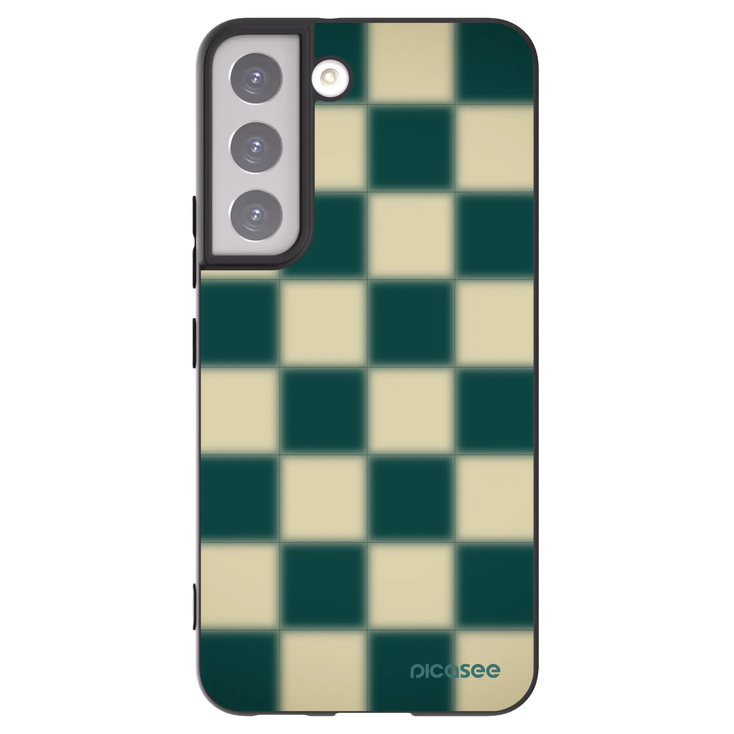 Picasee fekete szilikon tok az alábbi mobiltelefonokra Samsung Galaxy S22 5G - Shadow Chess