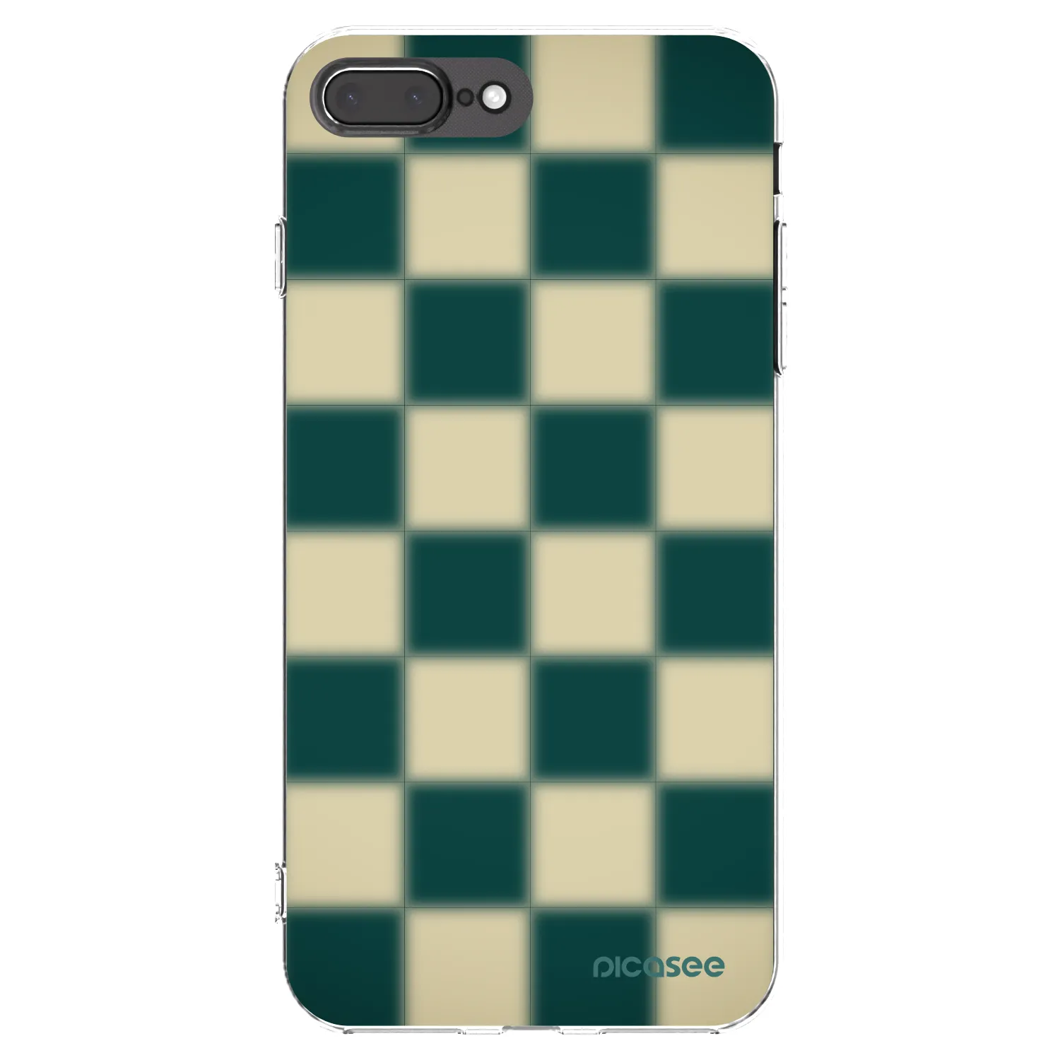 Picasee átlátszó szilikon tok az alábbi mobiltelefonokra Apple iPhone 7 Plus - Shadow Chess