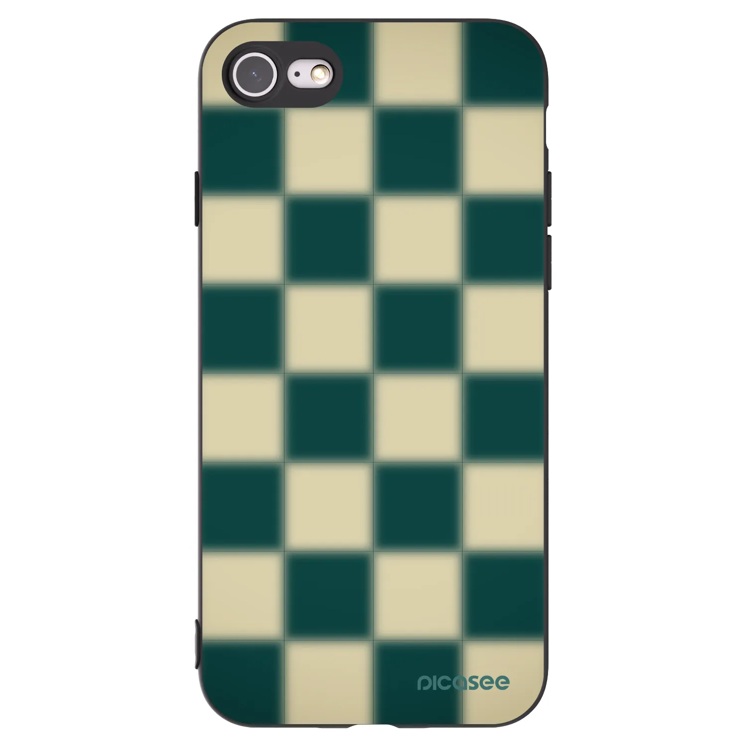 Picasee fekete szilikon tok az alábbi mobiltelefonokra Apple iPhone SE 2022 - Shadow Chess