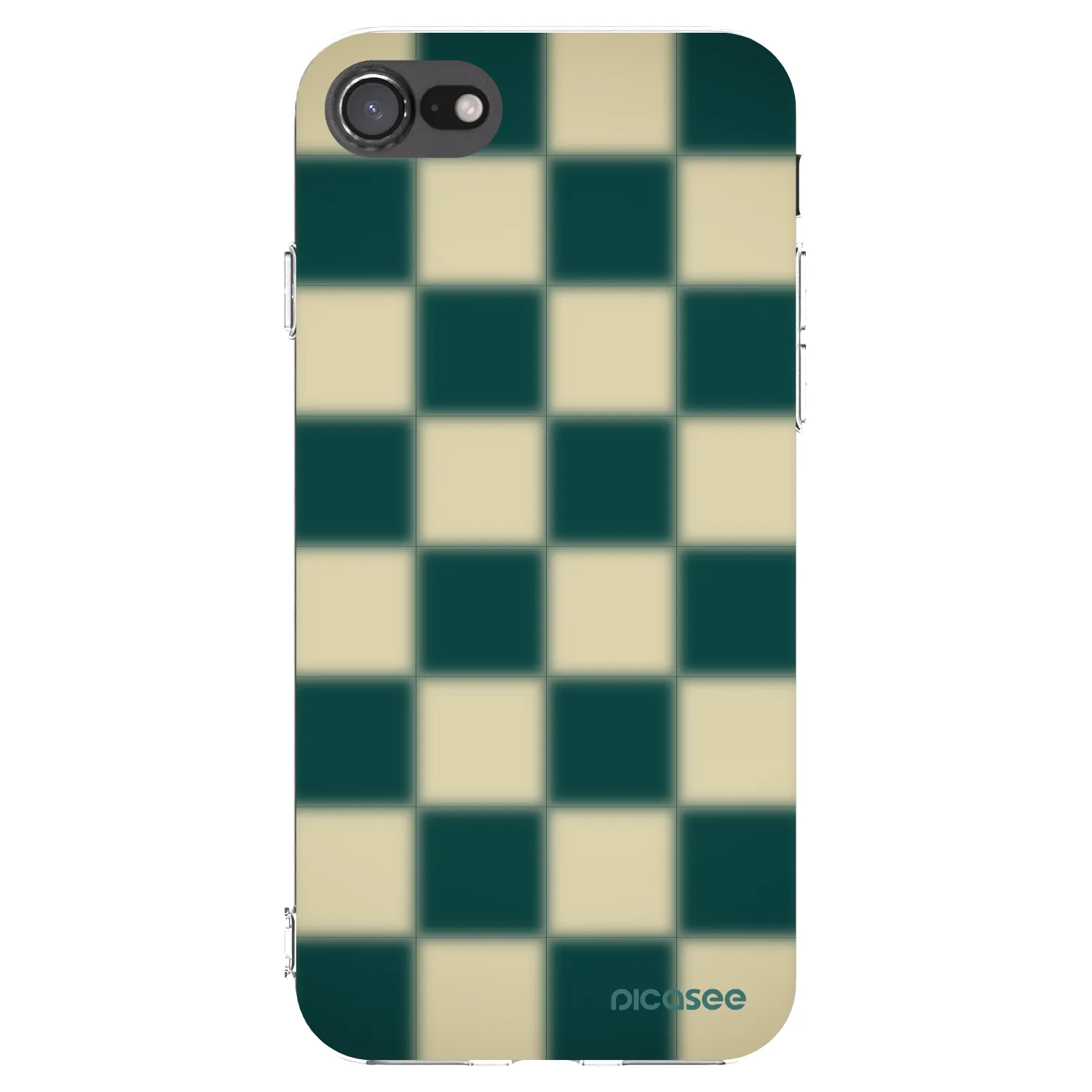 Picasee átlátszó szilikon tok az alábbi mobiltelefonokra Apple iPhone SE 2022 - Shadow Chess