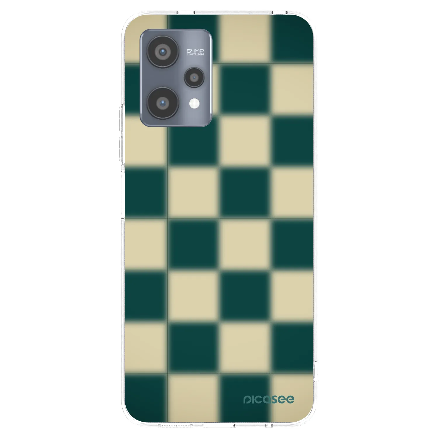 Picasee átlátszó szilikon tok az alábbi mobiltelefonokra Realme 9 Pro 5G - Shadow Chess