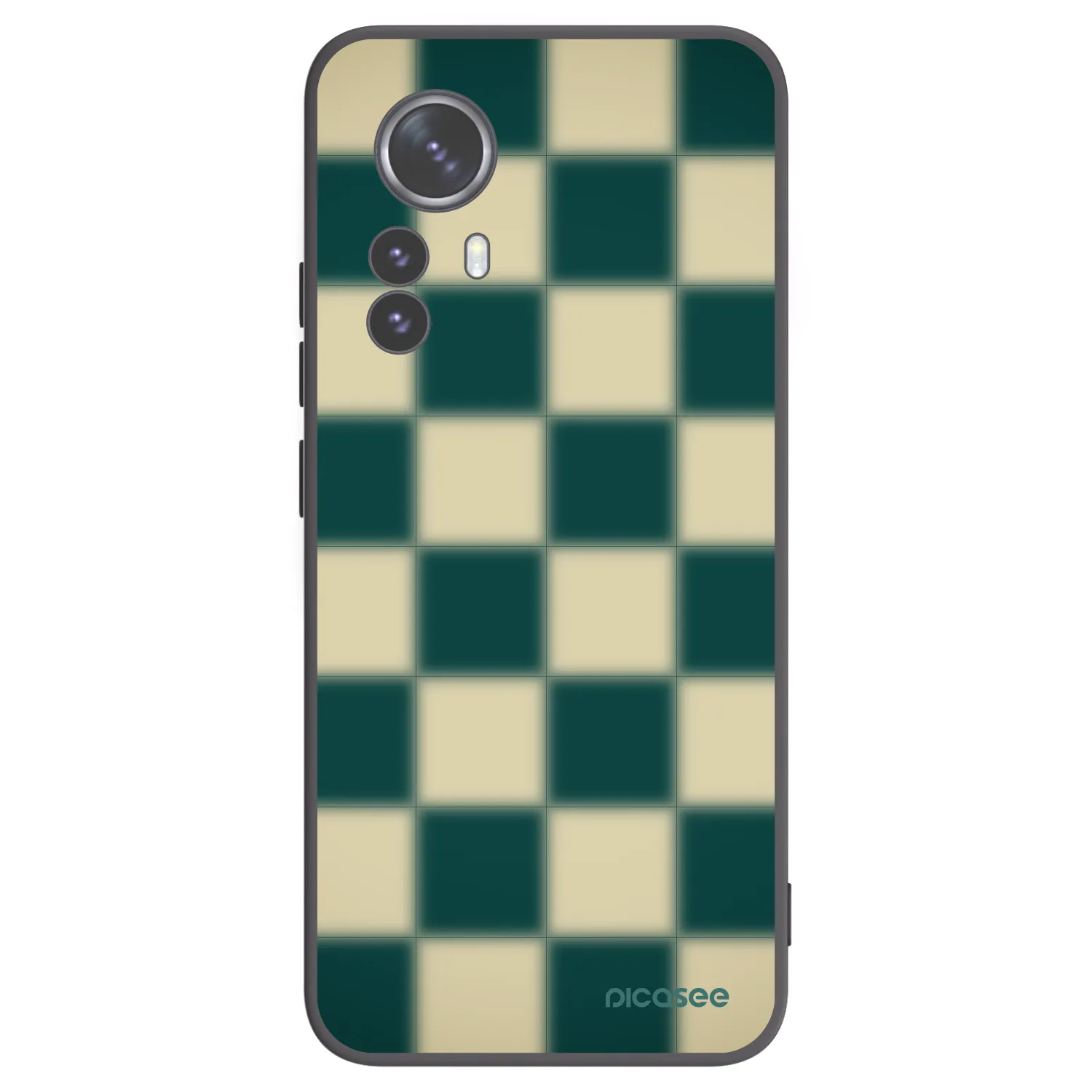 Picasee fekete szilikon tok az alábbi mobiltelefonokra Xiaomi 12 Pro - Shadow Chess