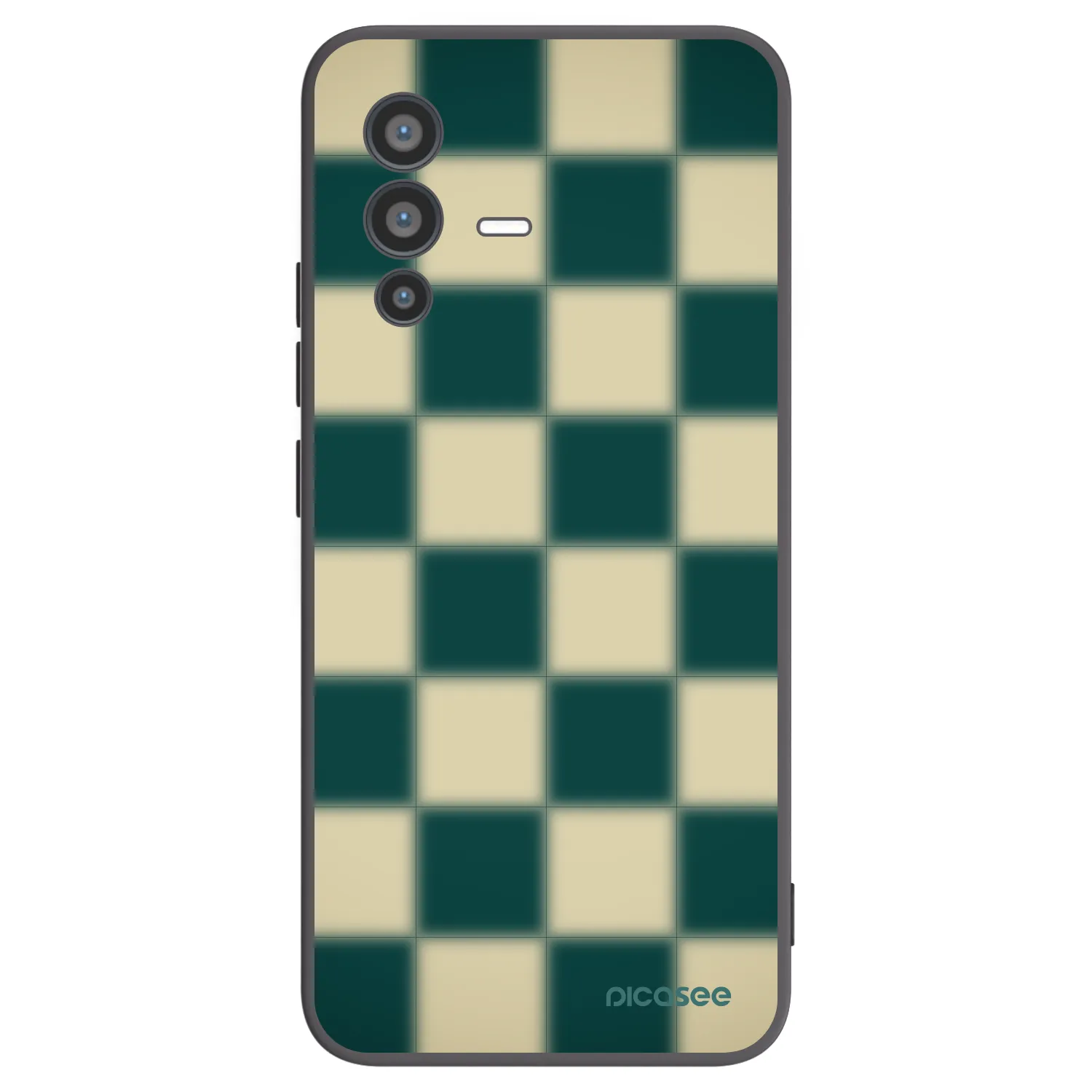 Picasee fekete szilikon tok az alábbi mobiltelefonokra Vivo V23 5G - Shadow Chess