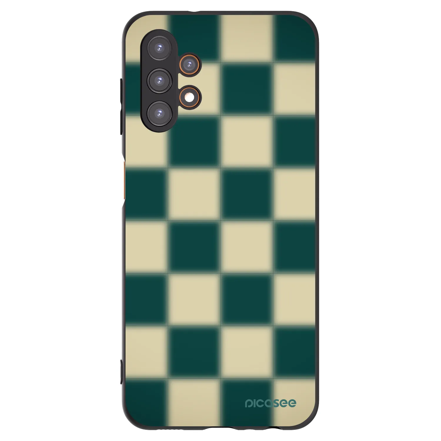 Picasee fekete szilikon tok az alábbi mobiltelefonokra Samsung Galaxy A13 4G A135 - Shadow Chess