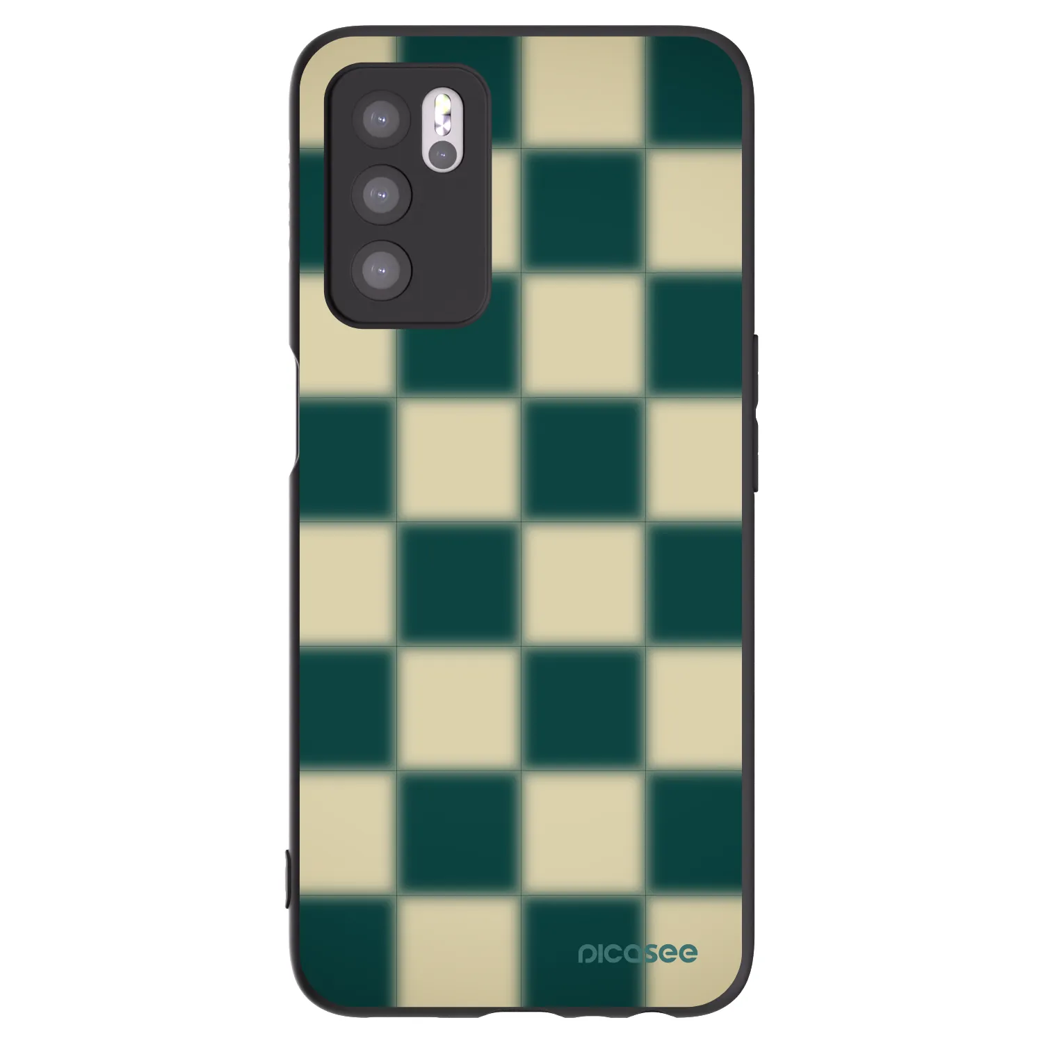 Picasee fekete szilikon tok az alábbi mobiltelefonokra OPPO A16s - Shadow Chess