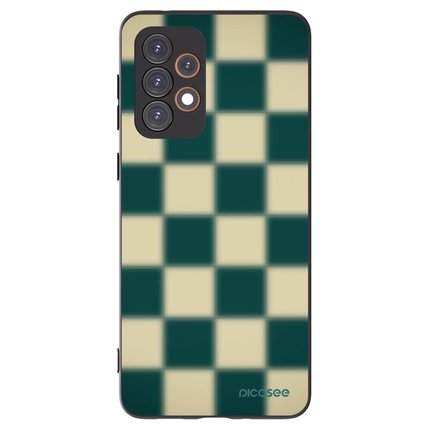Picasee fekete szilikon tok az alábbi mobiltelefonokra Samsung Galaxy A33 5G A336 - Shadow Chess