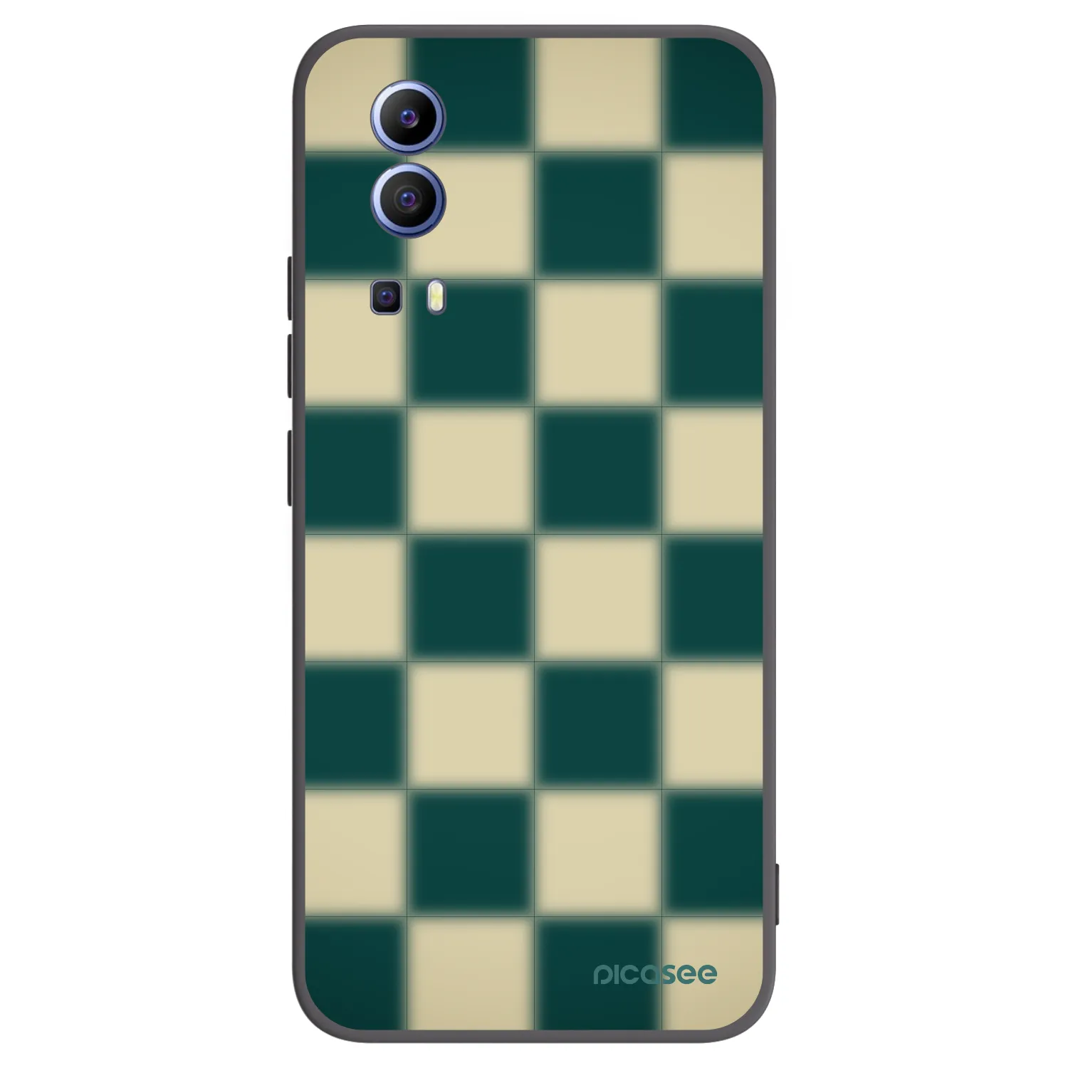 Picasee fekete szilikon tok az alábbi mobiltelefonokra Vivo Y52 5G - Shadow Chess