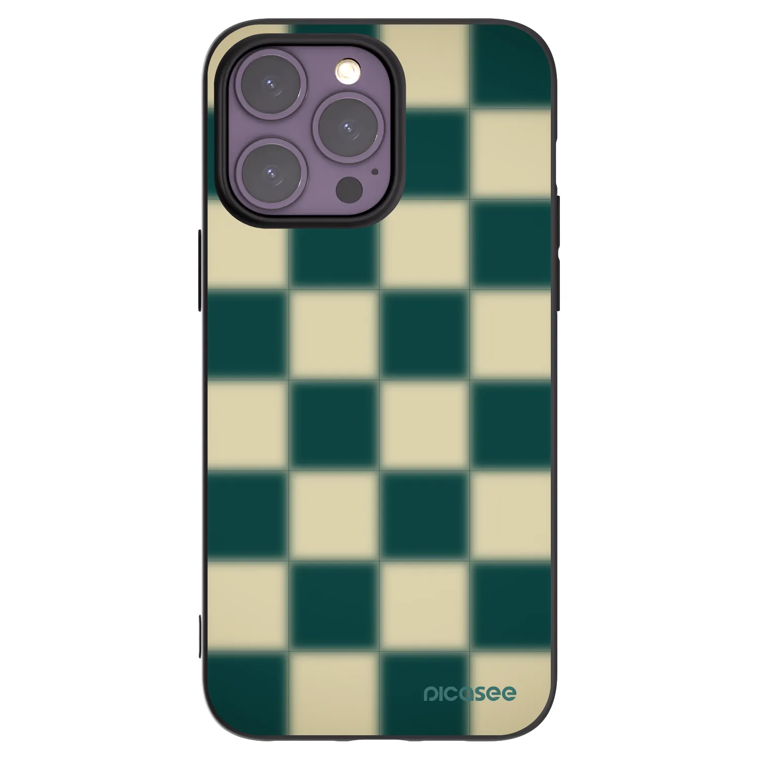 Picasee fekete szilikon tok az alábbi mobiltelefonokra Apple iPhone 14 Pro Max - Shadow Chess