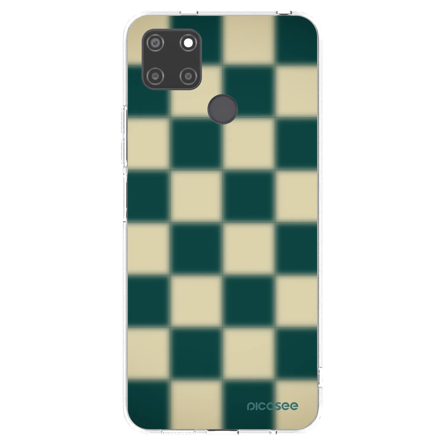 Picasee átlátszó szilikon tok az alábbi mobiltelefonokra Realme C21Y - Shadow Chess