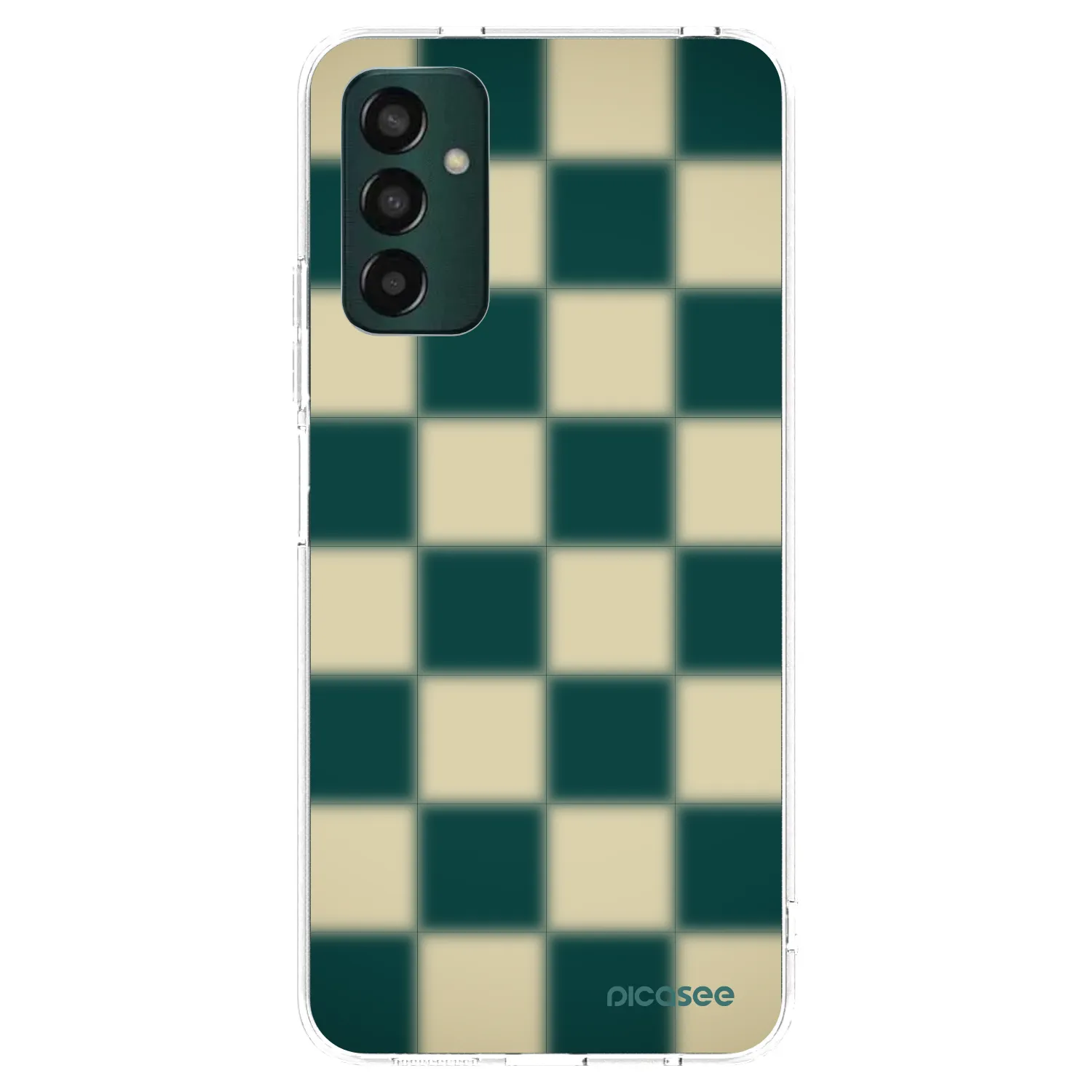 Picasee átlátszó szilikon tok az alábbi mobiltelefonokra Samsung Galaxy M13 M135F - Shadow Chess