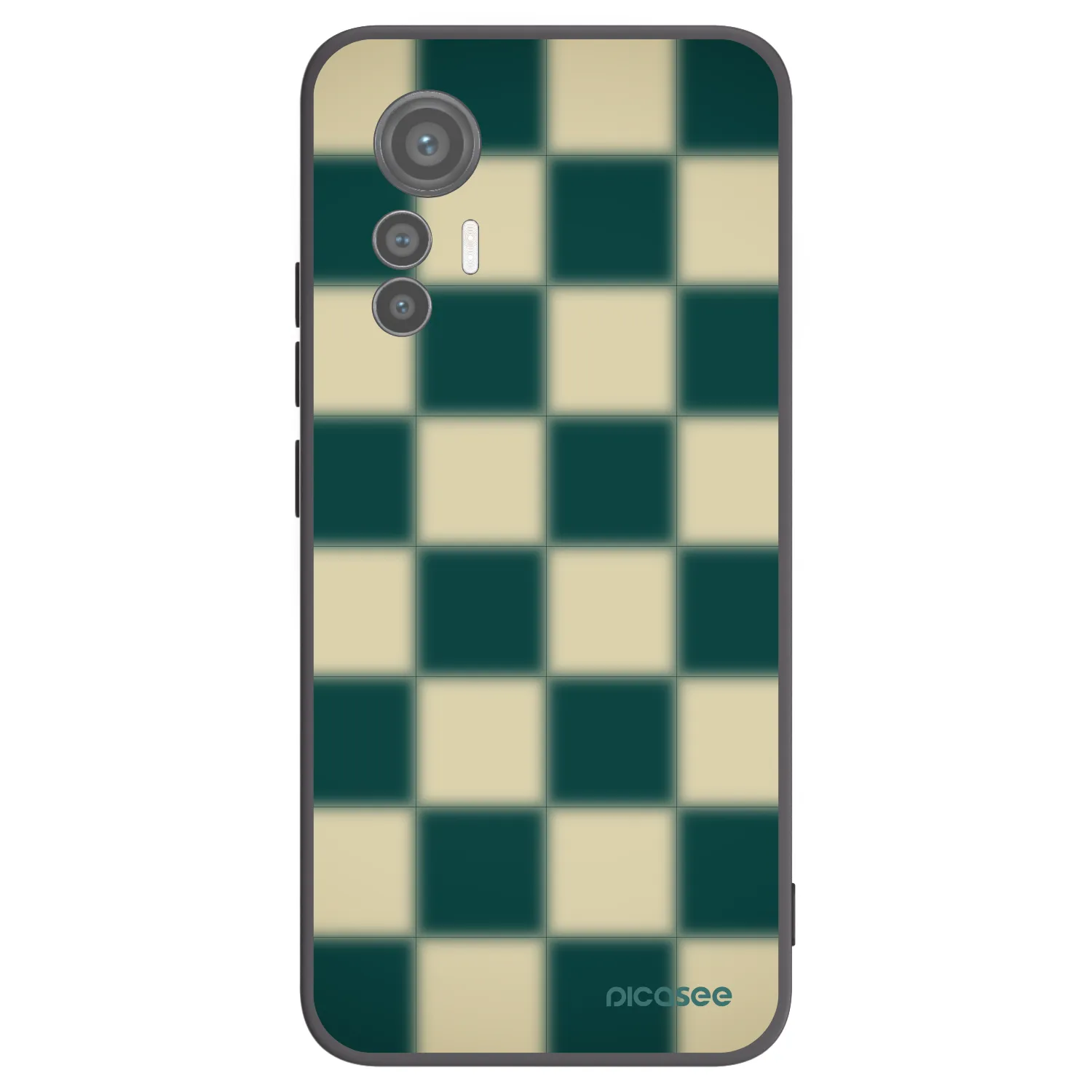 Picasee fekete szilikon tok az alábbi mobiltelefonokra Xiaomi 12 Lite - Shadow Chess